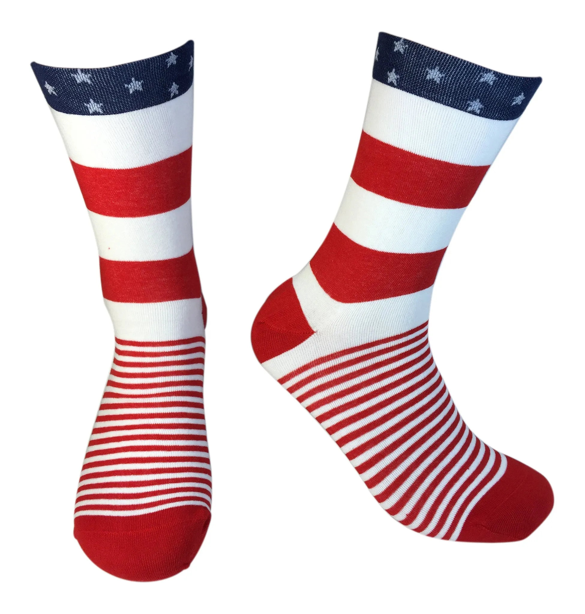 2 Pair Mens Funky Fun Colorful Socks - Hipster Power Socks - Premium Cotton Socks
