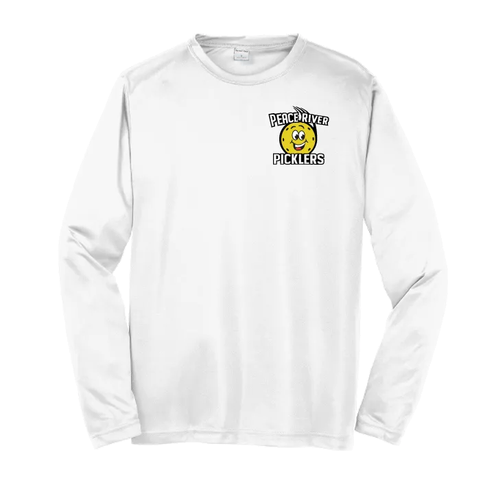 2024 Peace River Picklers Pickleball Men's Performance Long Sleeve Shirt - Design 4