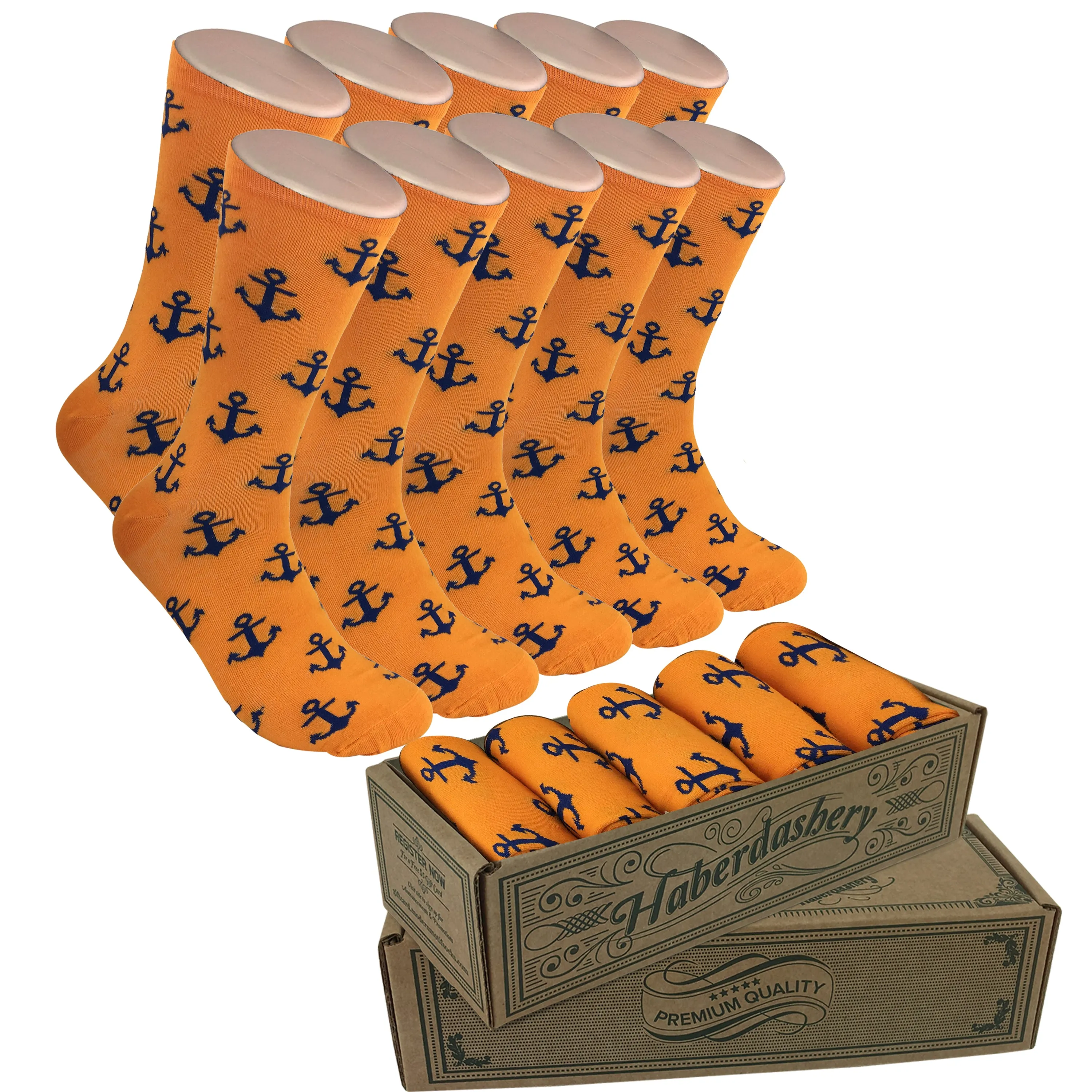 5 Pair Men Matching Fashion Dress Socks Gift Box-Groomsmen Weddings Party Socks