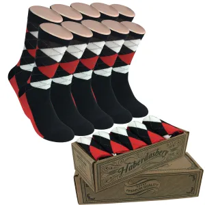 5 Pair Men Matching Fashion Dress Socks Gift Box-Groomsmen Weddings Party Socks