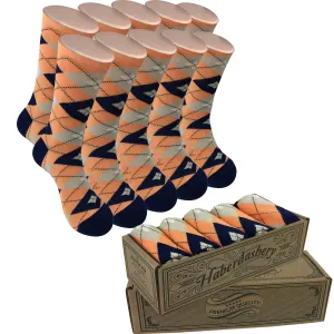 5 Pair Men Matching Fashion Dress Socks Gift Box-Groomsmen Weddings Party Socks