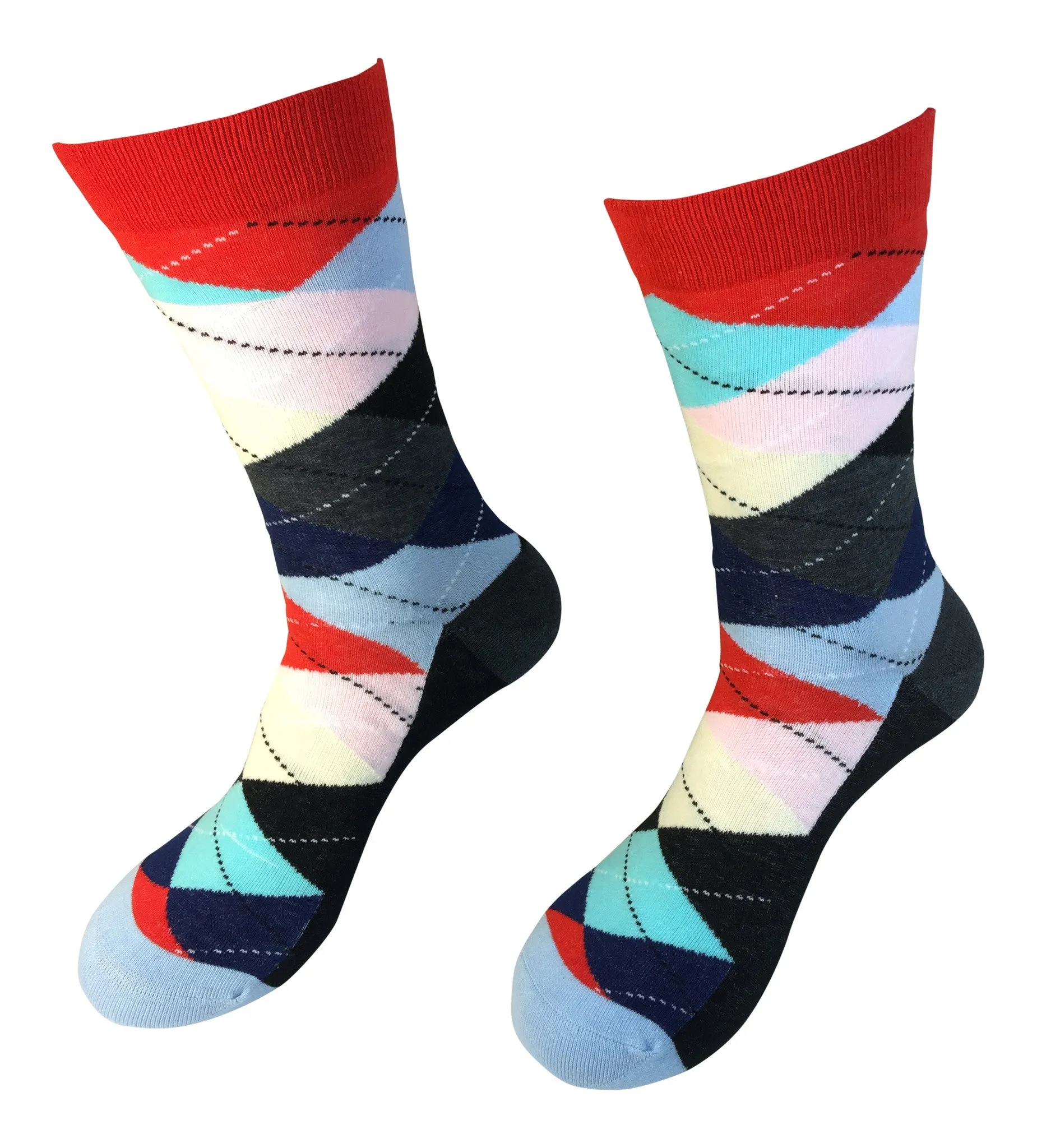 5 Pair Men Matching Fashion Dress Socks Gift Box-Groomsmen Weddings Party Socks