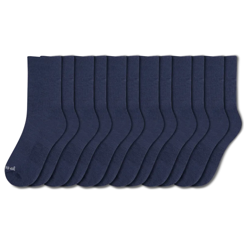 6 Pack - Men's Light-Weight Crew Pacas Socks