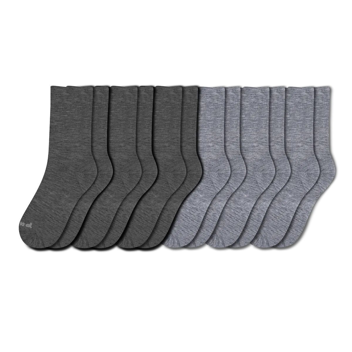 6 Pack - Men's Light-Weight Crew Pacas Socks