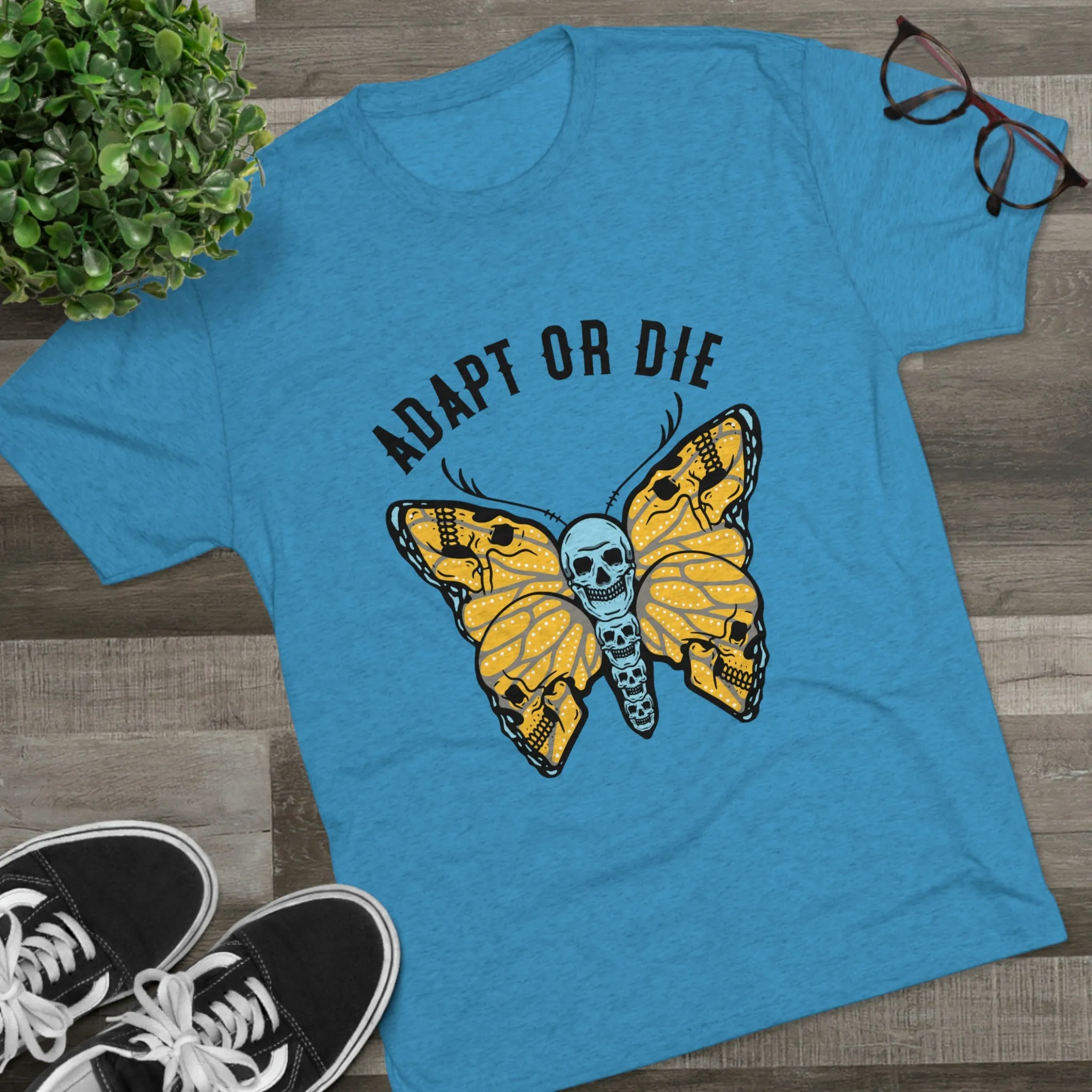 Adapt Or Die Tri-Blend Crew Tee