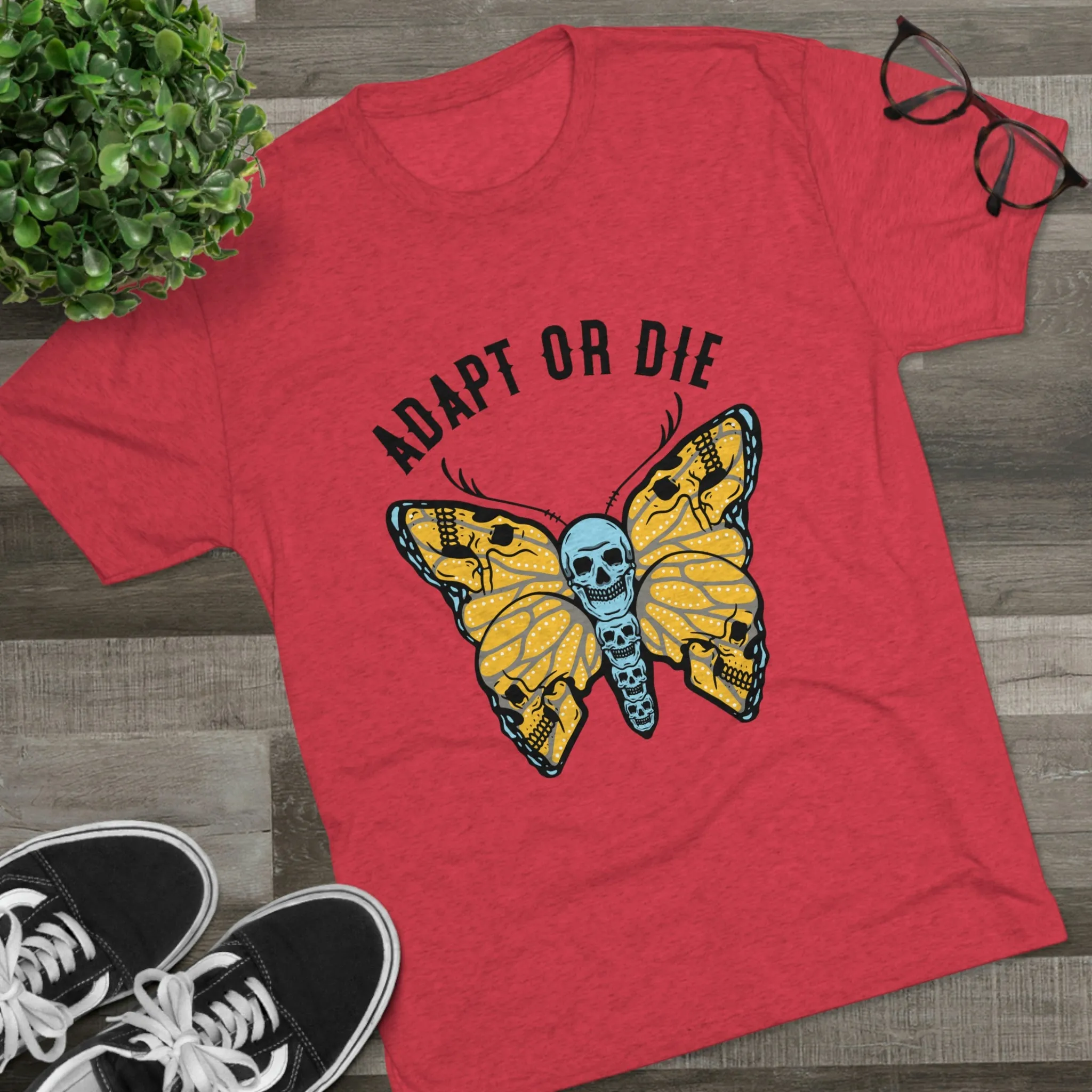 Adapt Or Die Tri-Blend Crew Tee