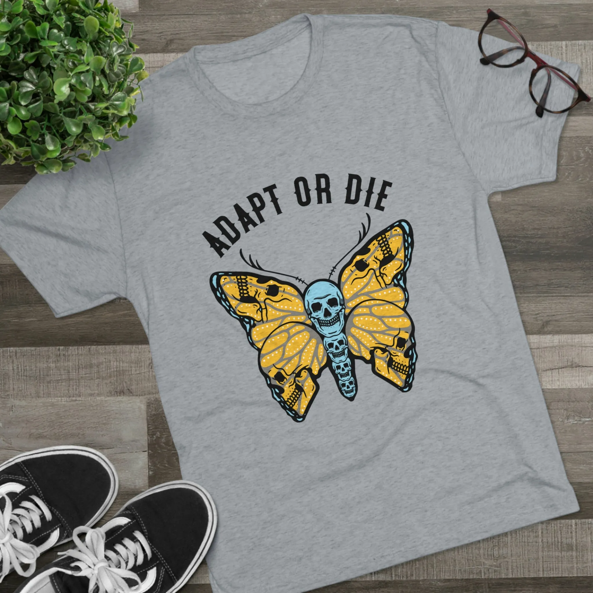 Adapt Or Die Tri-Blend Crew Tee
