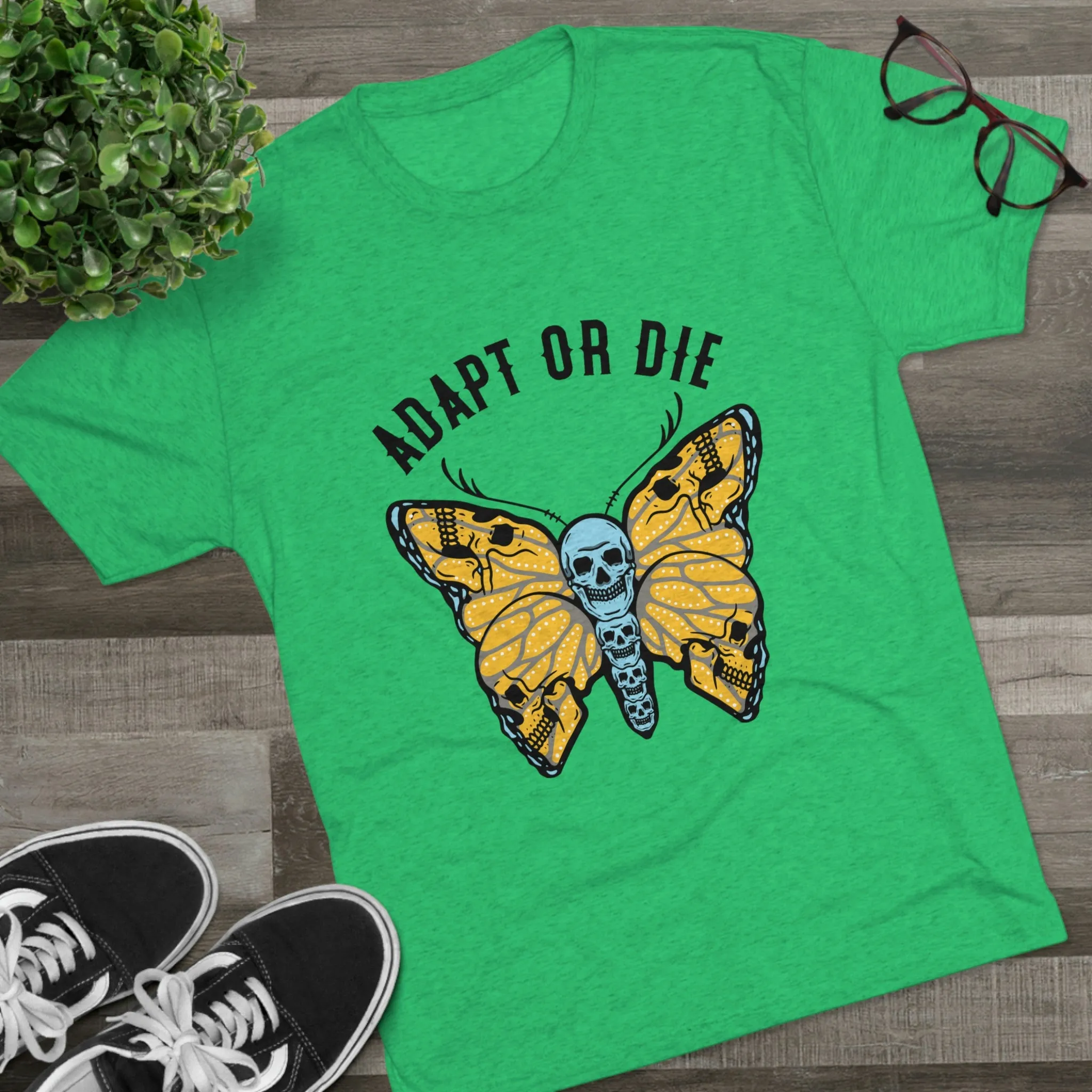Adapt Or Die Tri-Blend Crew Tee