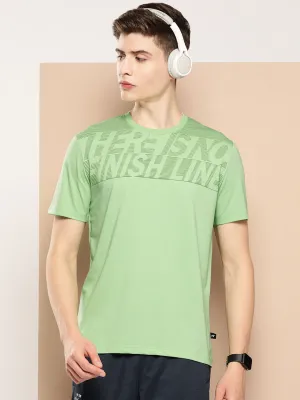 Alcis Men Typography Printed Dry Tech T-shirt