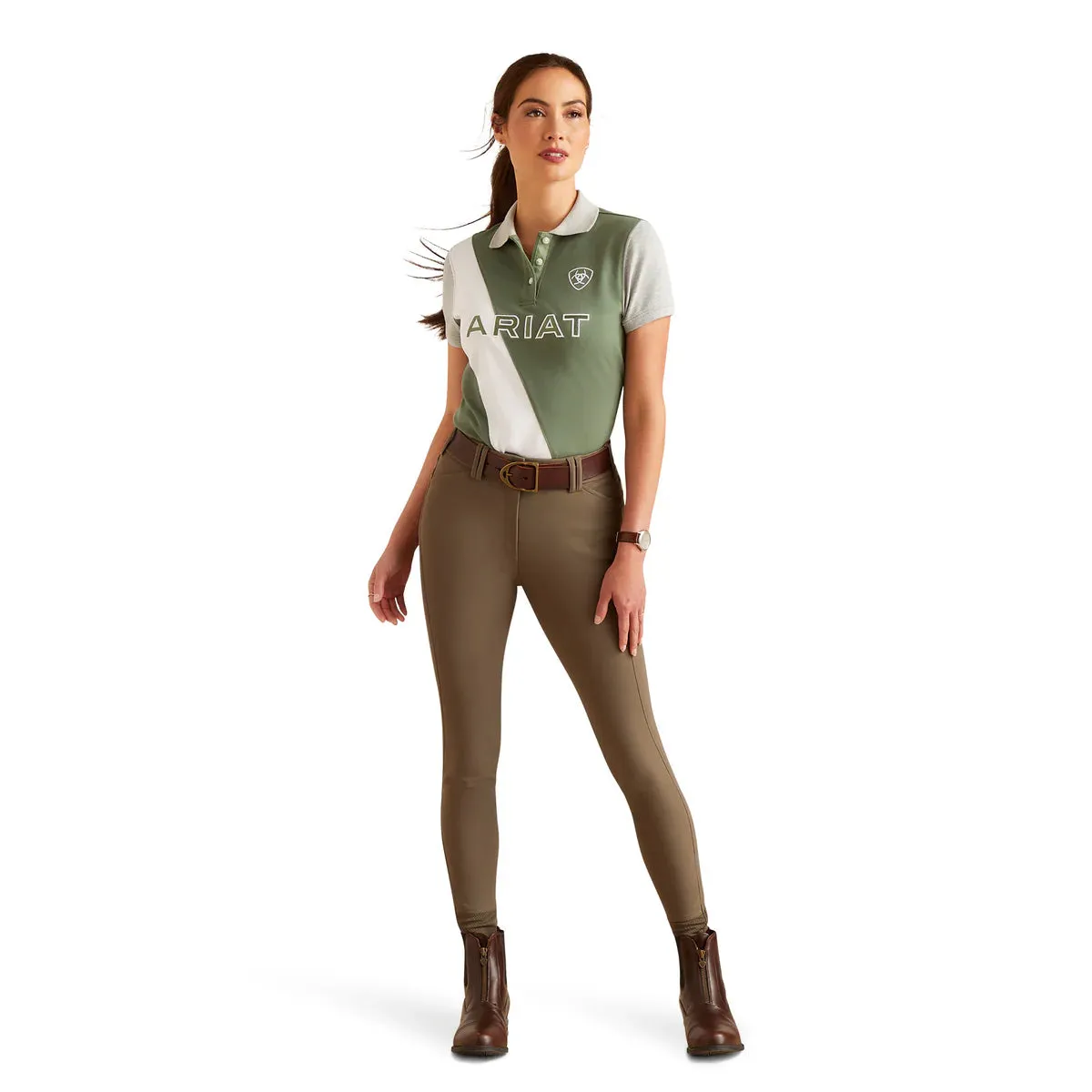 Ariat Ladies Taryn SS Polo Duck Green