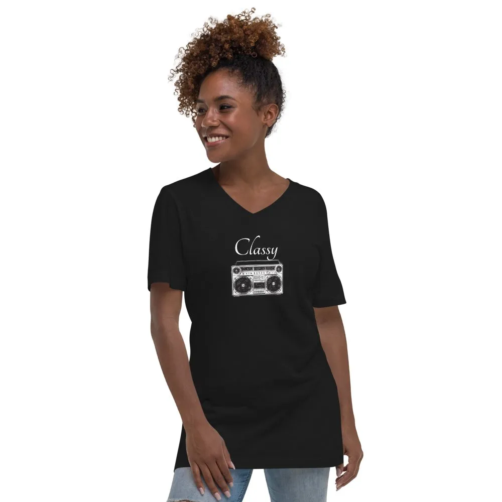 Be Extra! Classy Short Sleeve V-Neck T-Shirt