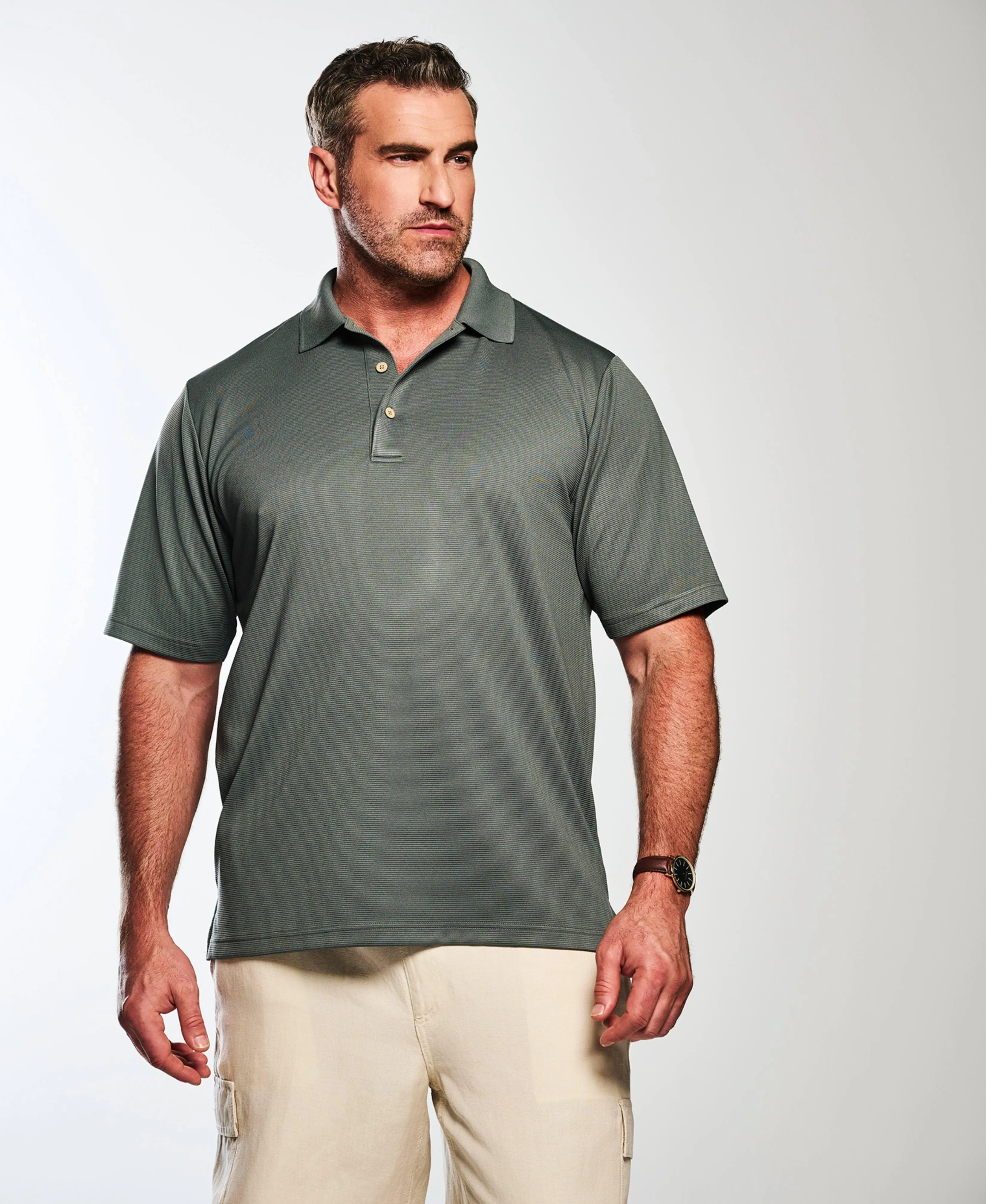 Big & Tall Solid Textured Polo