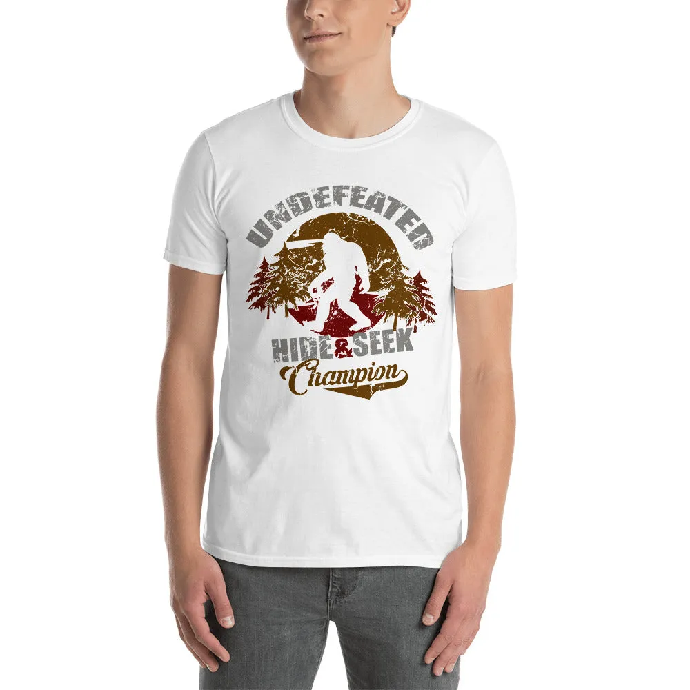 Bigfoot Undefeated Hide & Seek Champion Men's T-Shirt