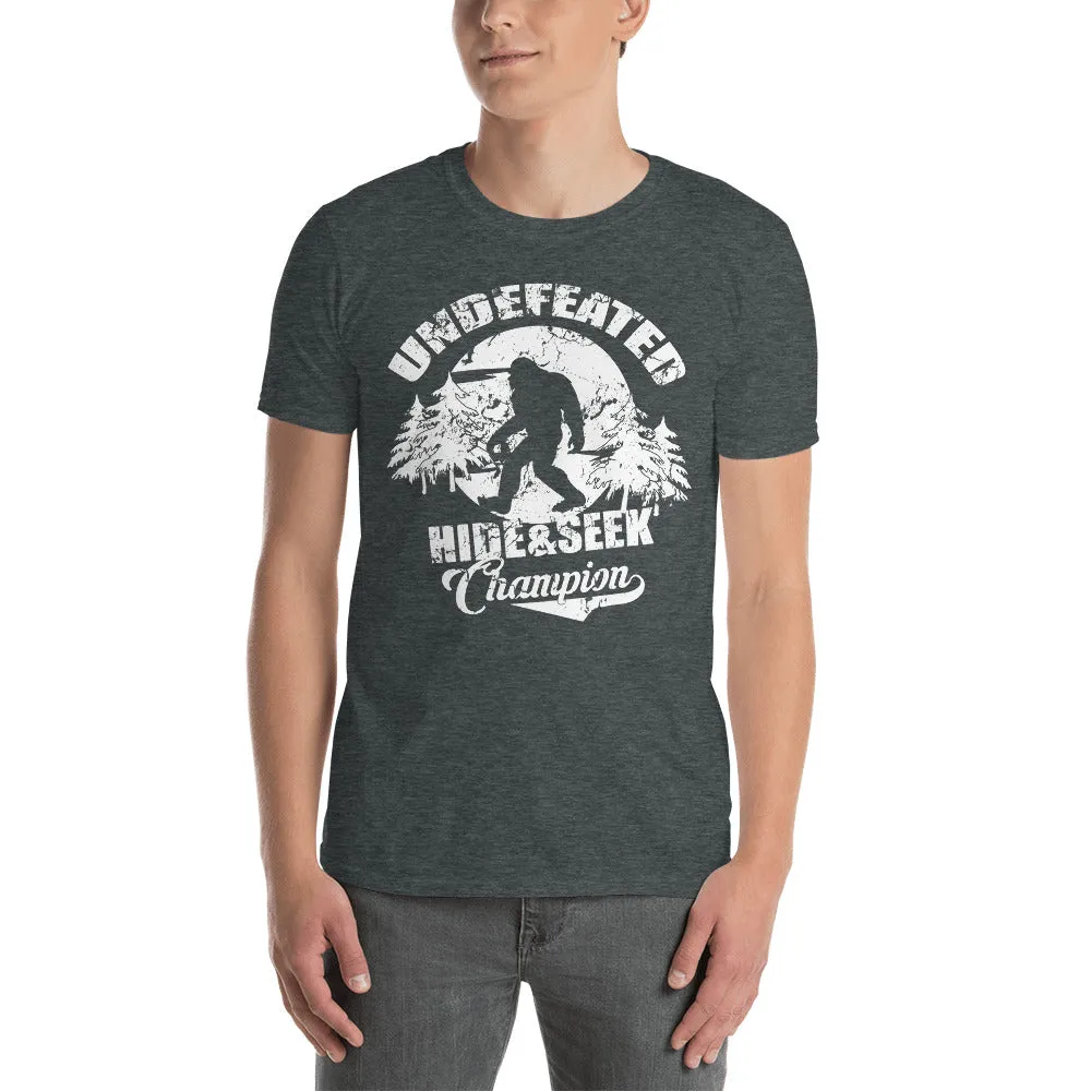 Bigfoot Undefeated Hide & Seek Champion Men's T-Shirt