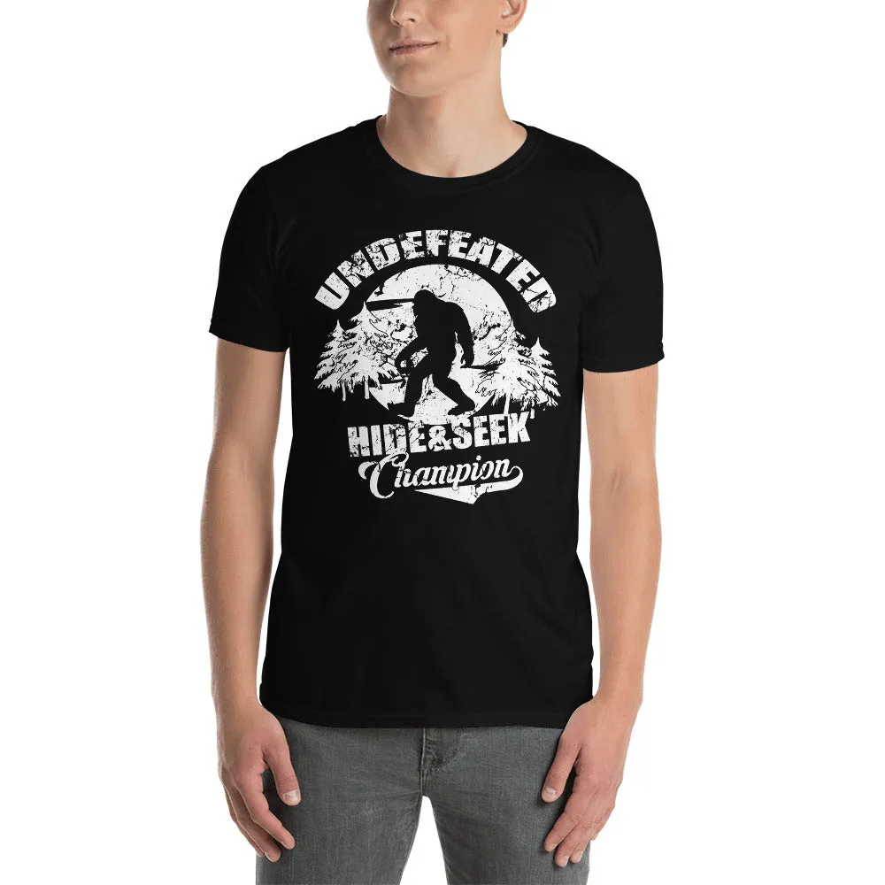 Bigfoot Undefeated Hide & Seek Champion Men's T-Shirt