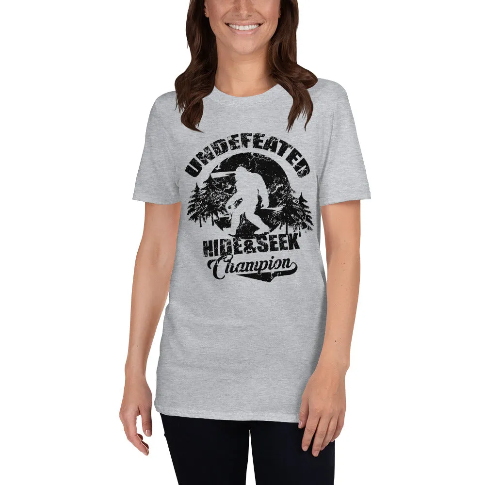 Bigfoot Undefeated Hide & Seek Champion Men's T-Shirt