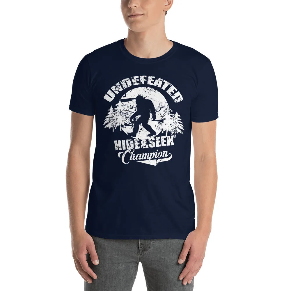 Bigfoot Undefeated Hide & Seek Champion Men's T-Shirt