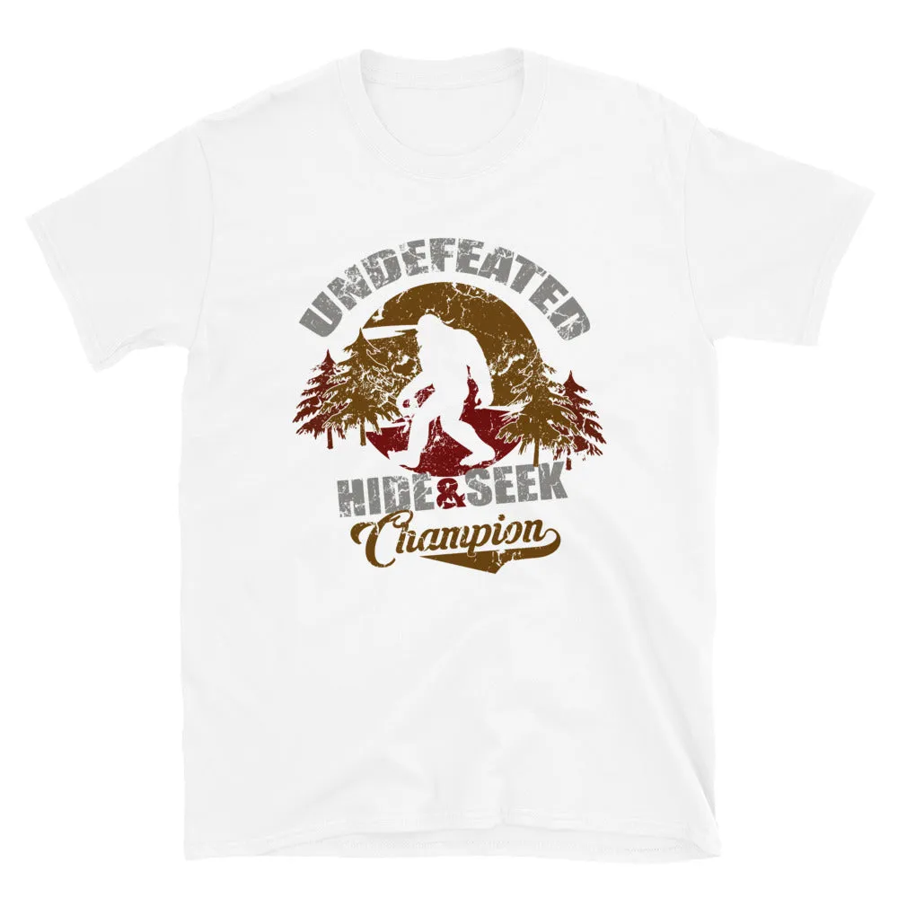 Bigfoot Undefeated Hide & Seek Champion Men's T-Shirt