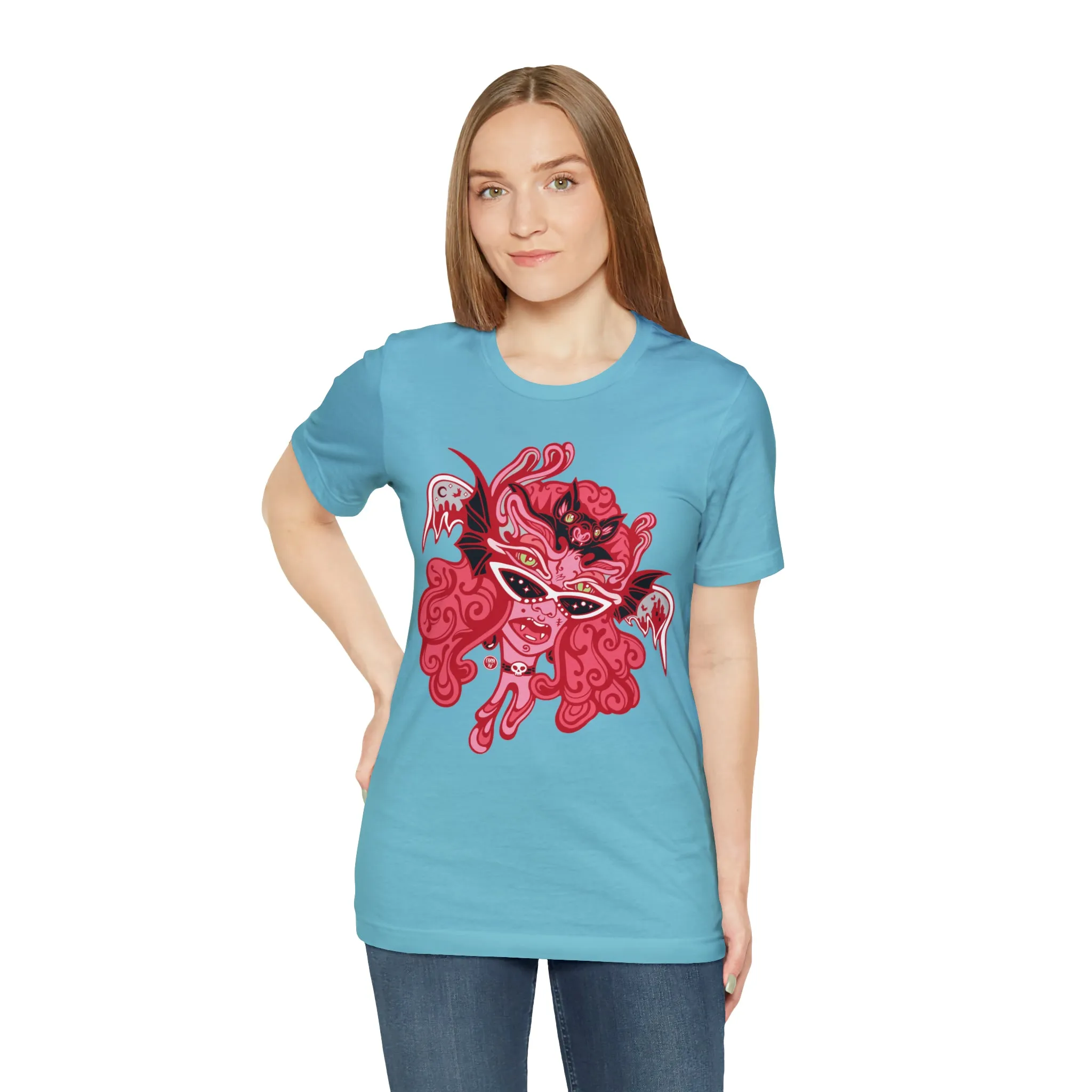 Blood Bae (RED) by Chaya Av Unisex Short Sleeve T-Shirt DTG (16 Colors Available)