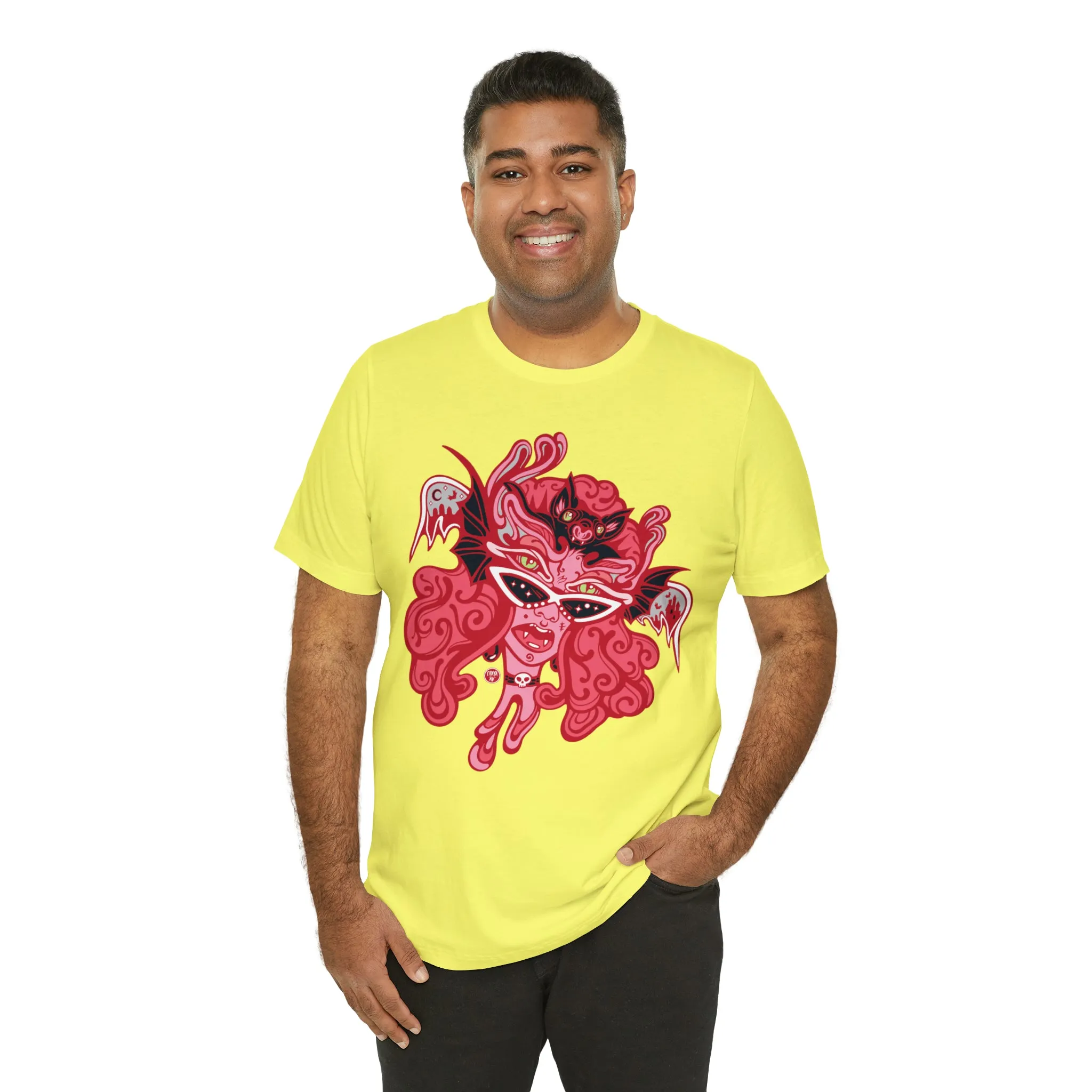 Blood Bae (RED) by Chaya Av Unisex Short Sleeve T-Shirt DTG (16 Colors Available)