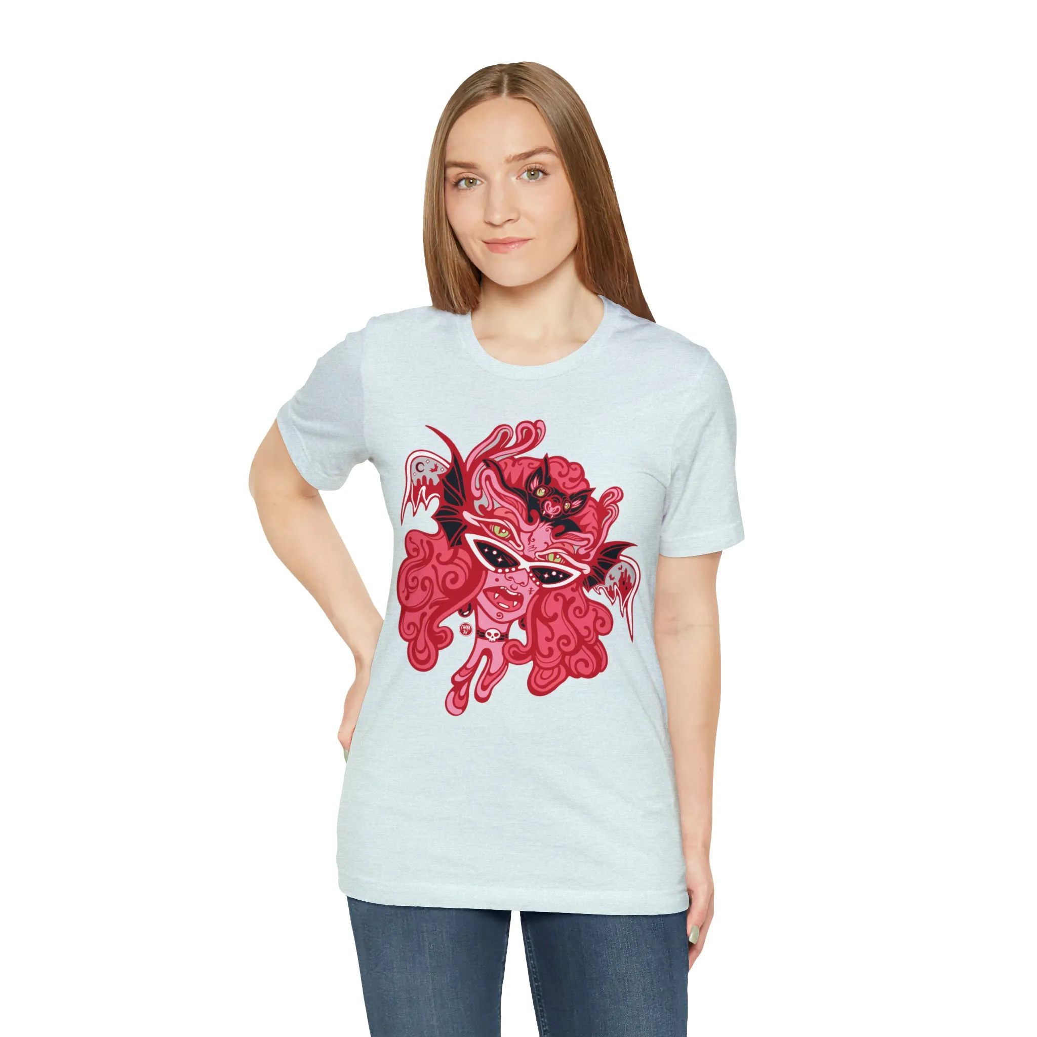 Blood Bae (RED) by Chaya Av Unisex Short Sleeve T-Shirt DTG (16 Colors Available)