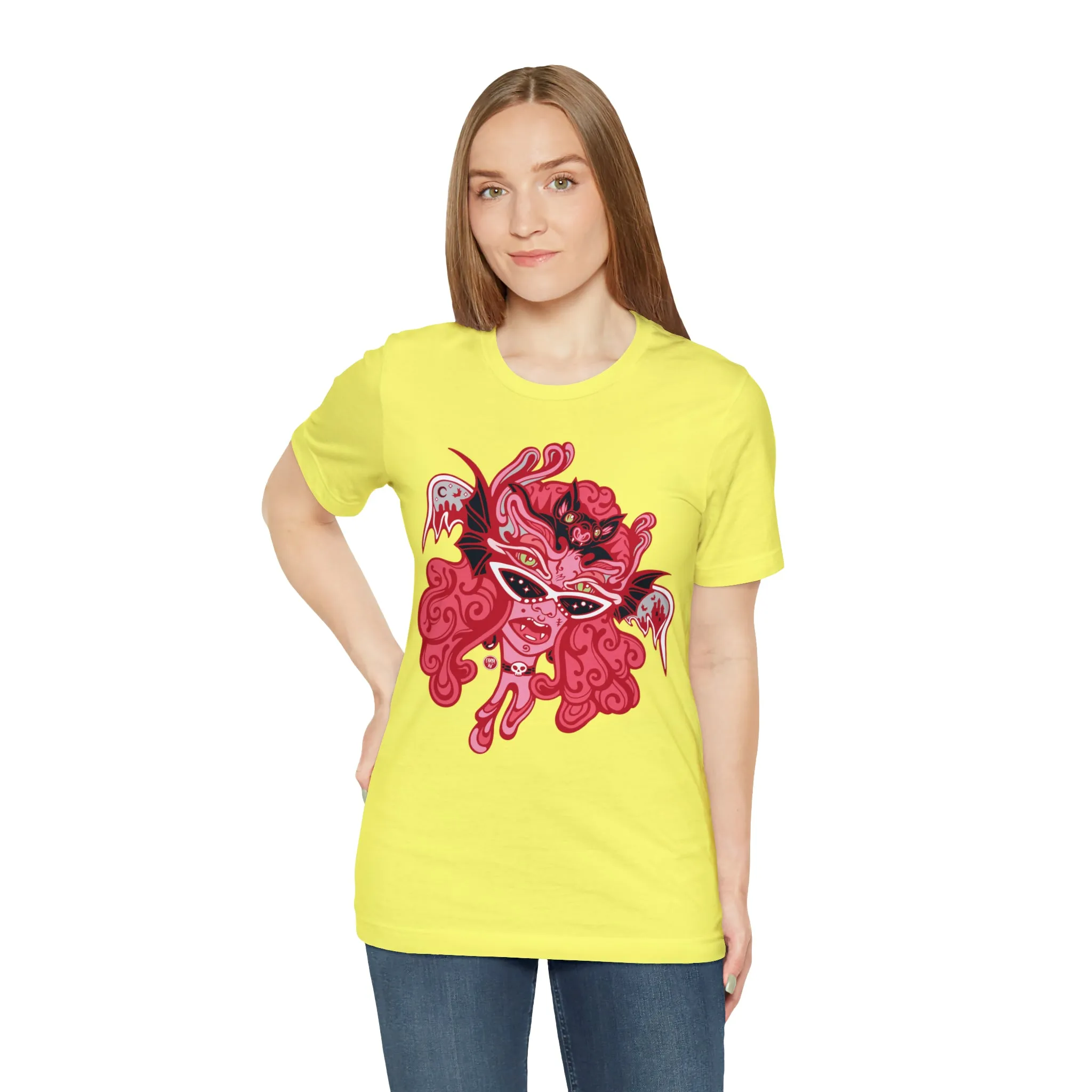 Blood Bae (RED) by Chaya Av Unisex Short Sleeve T-Shirt DTG (16 Colors Available)