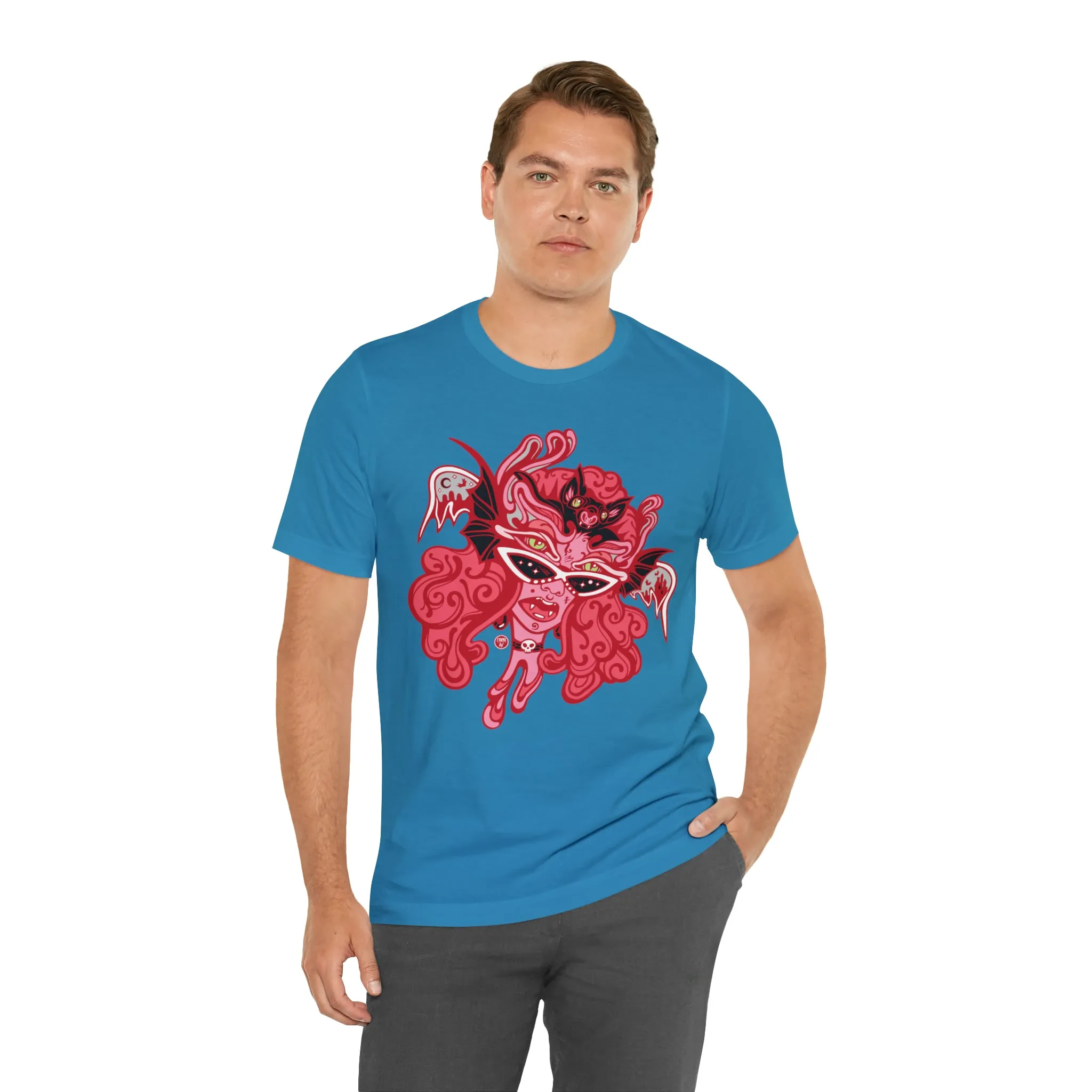 Blood Bae (RED) by Chaya Av Unisex Short Sleeve T-Shirt DTG (16 Colors Available)
