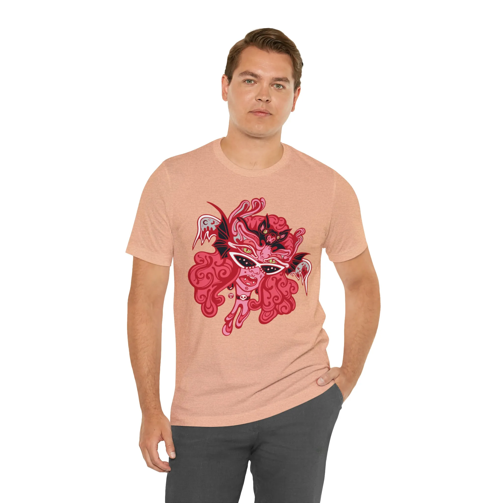 Blood Bae (RED) by Chaya Av Unisex Short Sleeve T-Shirt DTG (16 Colors Available)