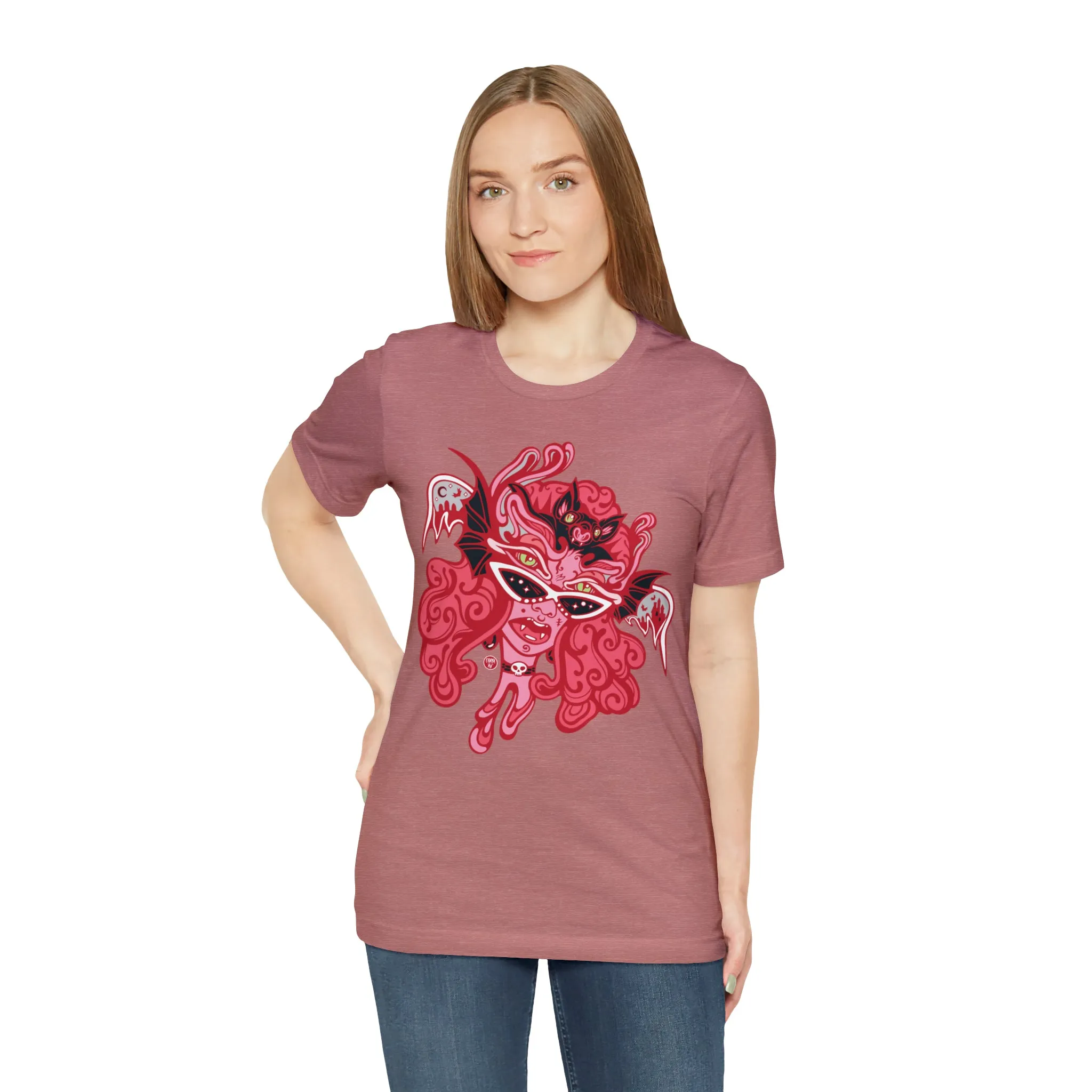 Blood Bae (RED) by Chaya Av Unisex Short Sleeve T-Shirt DTG (16 Colors Available)