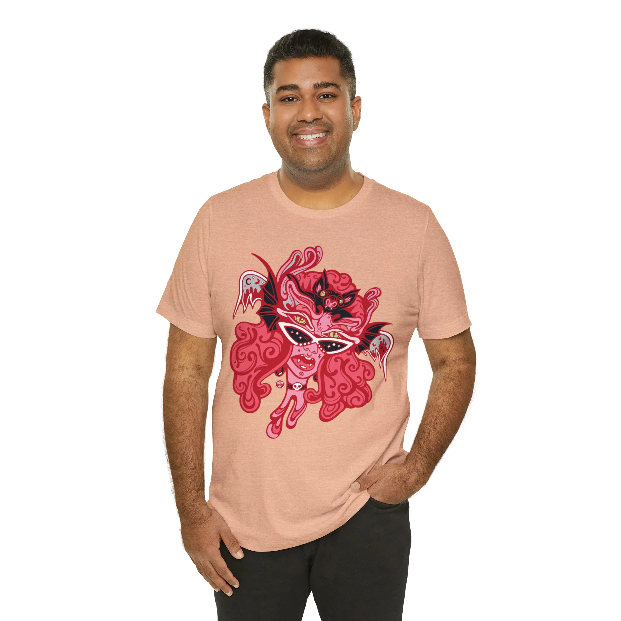 Blood Bae (RED) by Chaya Av Unisex Short Sleeve T-Shirt DTG (16 Colors Available)
