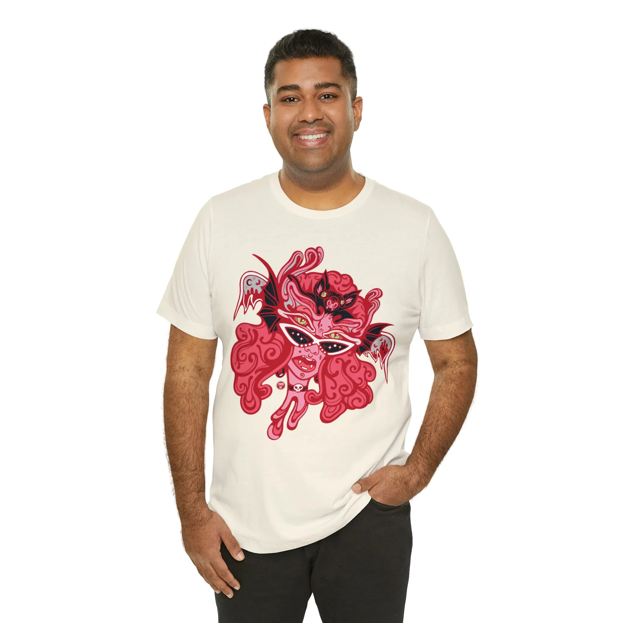 Blood Bae (RED) by Chaya Av Unisex Short Sleeve T-Shirt DTG (16 Colors Available)