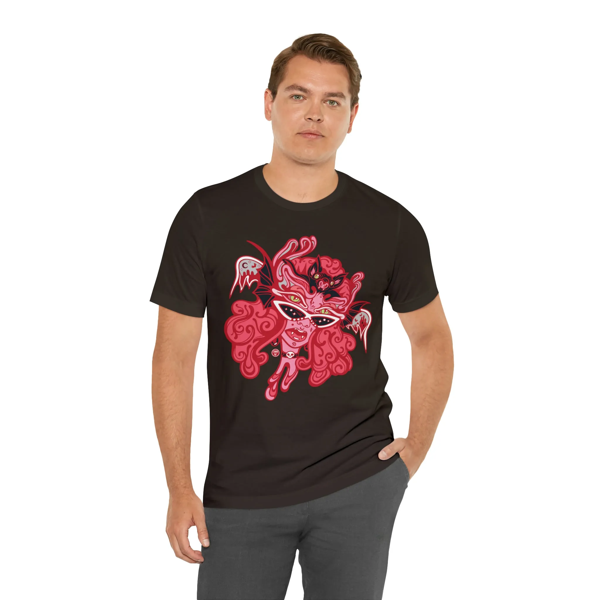 Blood Bae (RED) by Chaya Av Unisex Short Sleeve T-Shirt DTG (16 Colors Available)