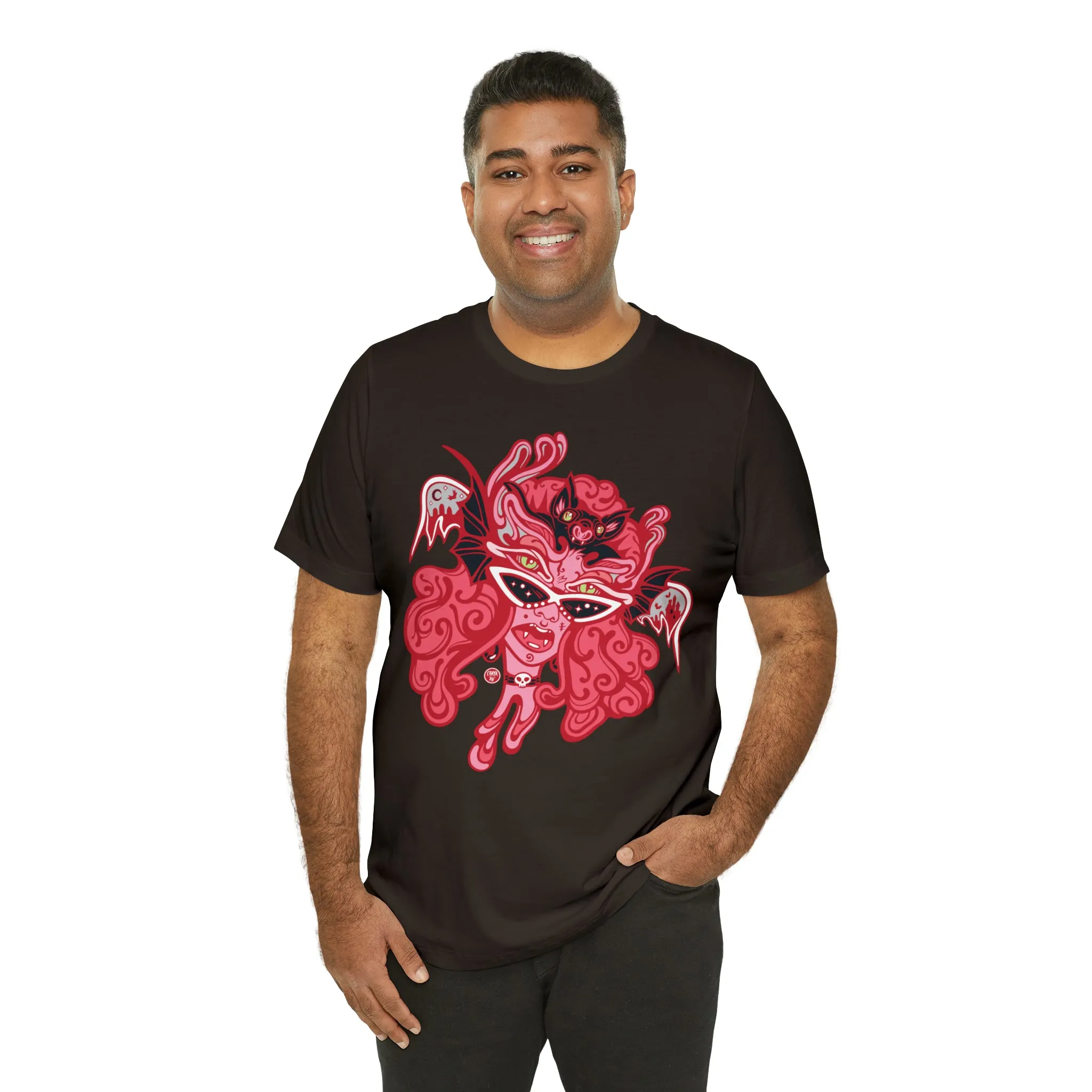 Blood Bae (RED) by Chaya Av Unisex Short Sleeve T-Shirt DTG (16 Colors Available)