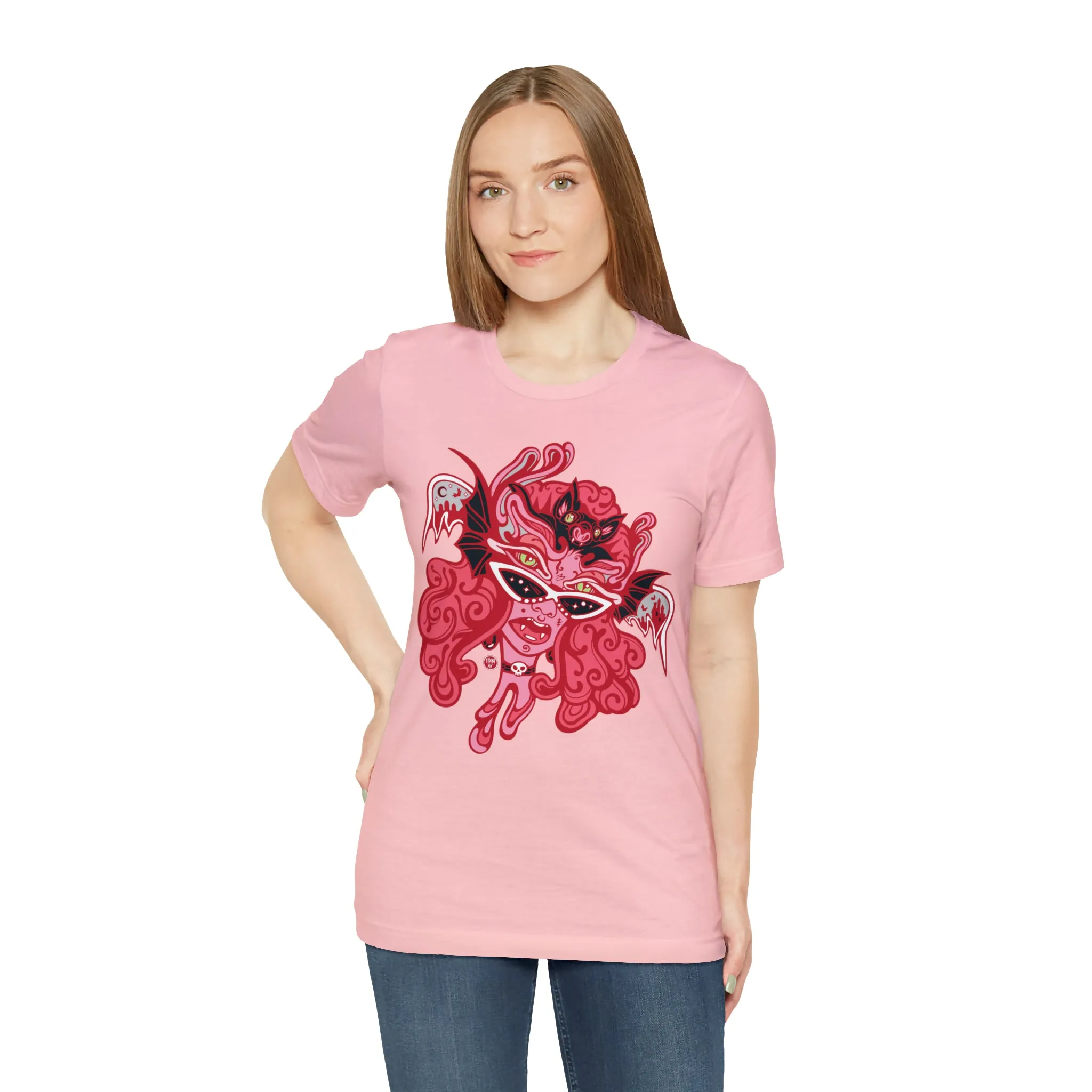 Blood Bae (RED) by Chaya Av Unisex Short Sleeve T-Shirt DTG (16 Colors Available)