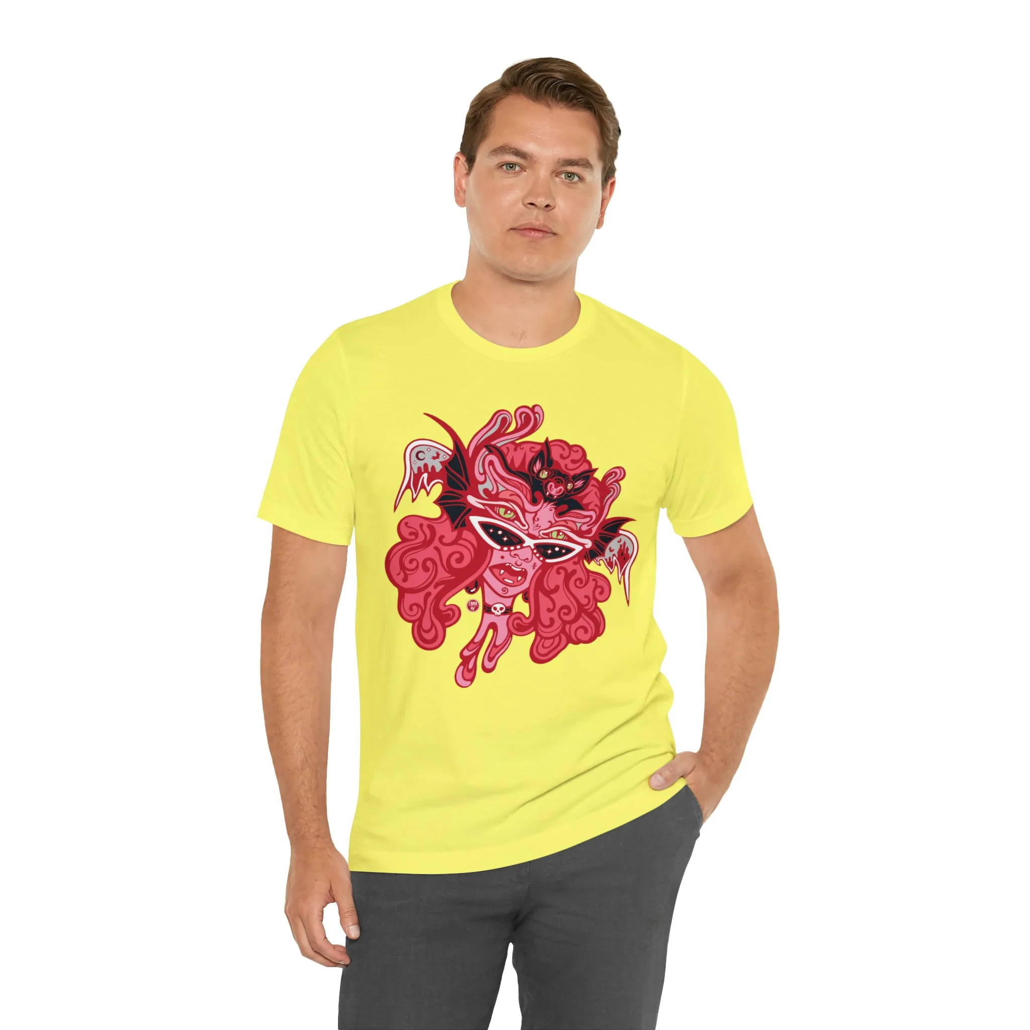 Blood Bae (RED) by Chaya Av Unisex Short Sleeve T-Shirt DTG (16 Colors Available)