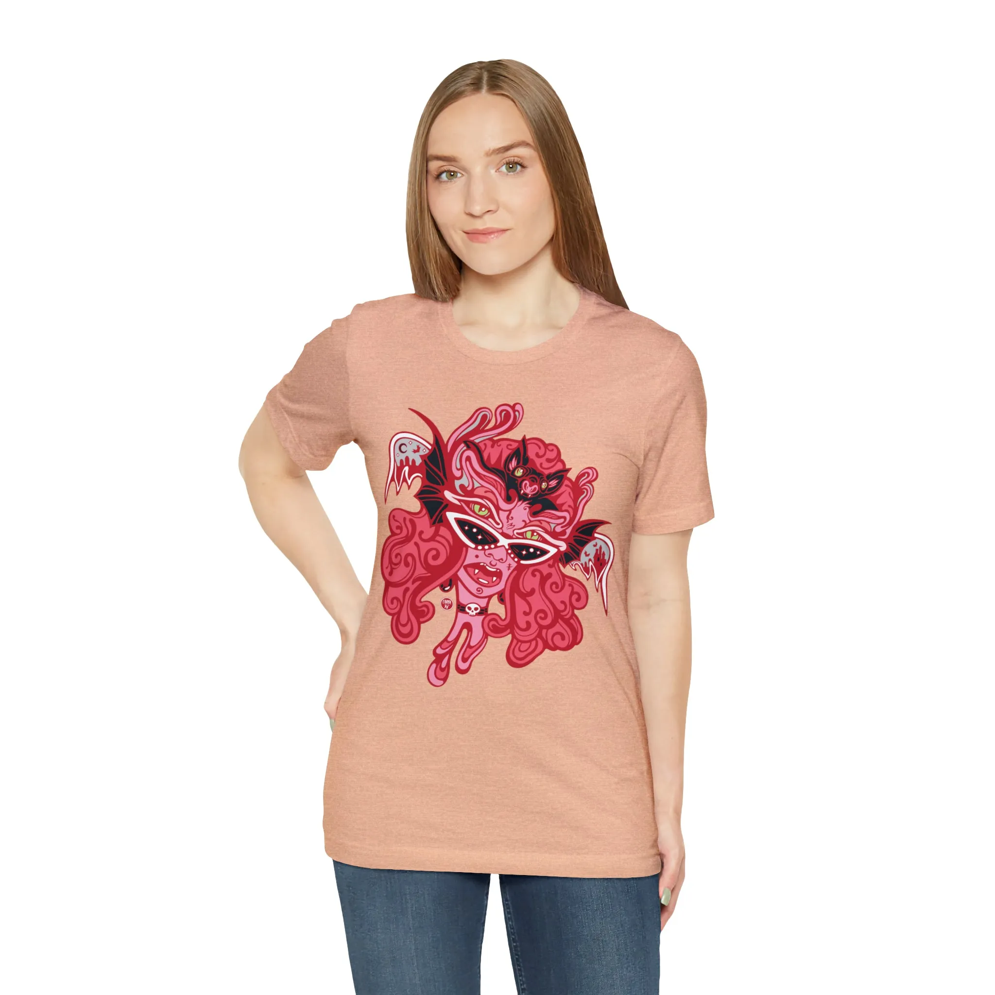 Blood Bae (RED) by Chaya Av Unisex Short Sleeve T-Shirt DTG (16 Colors Available)