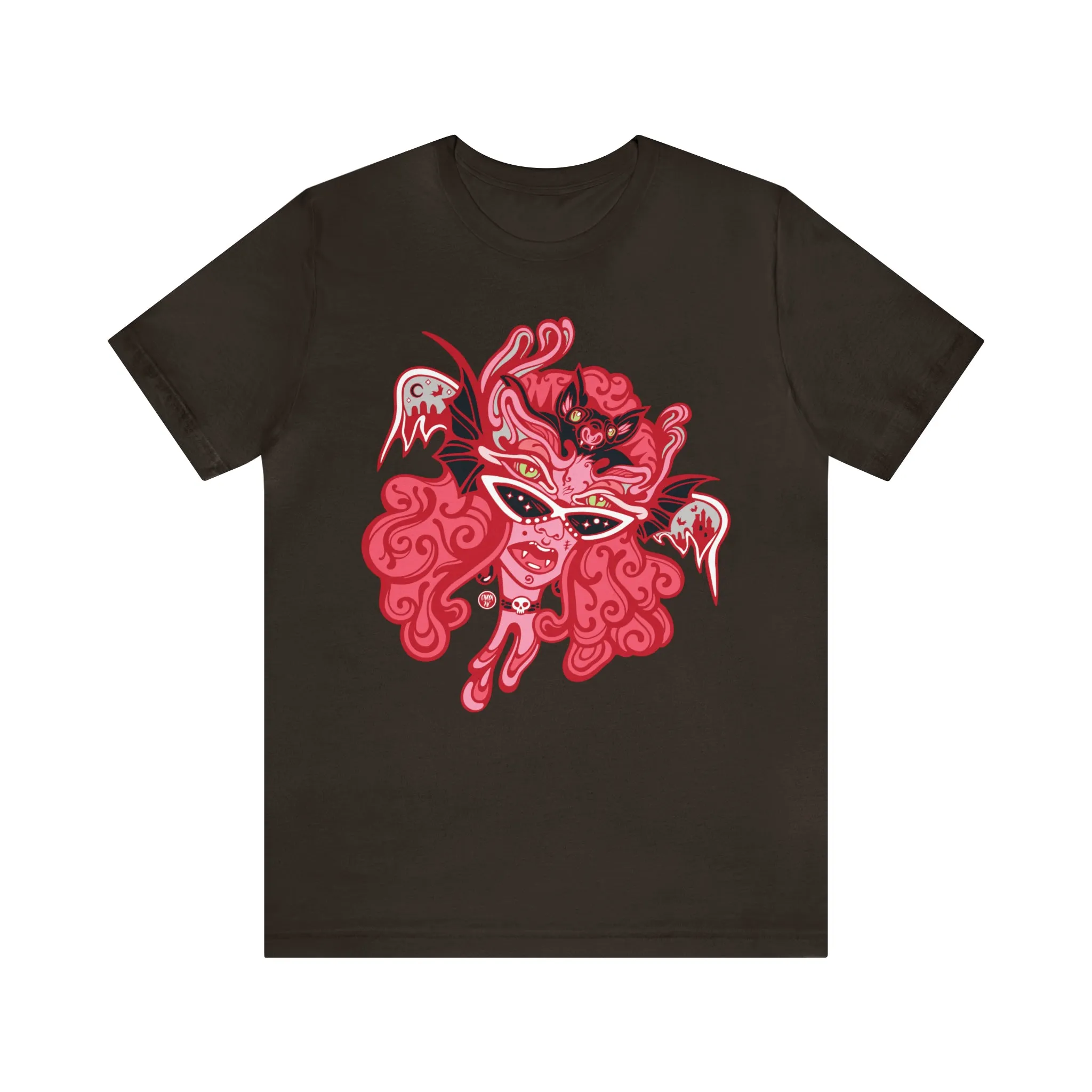 Blood Bae (RED) by Chaya Av Unisex Short Sleeve T-Shirt DTG (16 Colors Available)