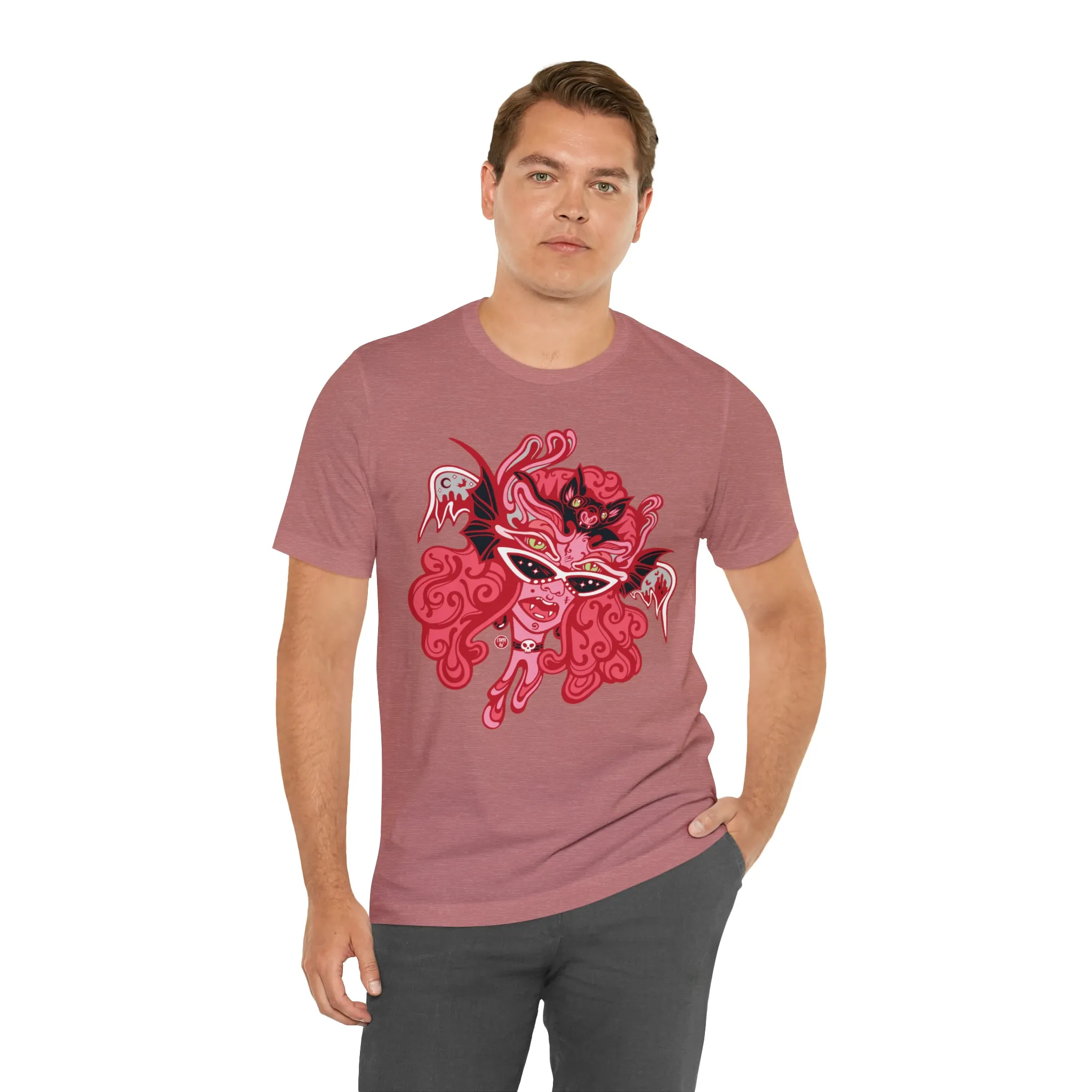 Blood Bae (RED) by Chaya Av Unisex Short Sleeve T-Shirt DTG (16 Colors Available)