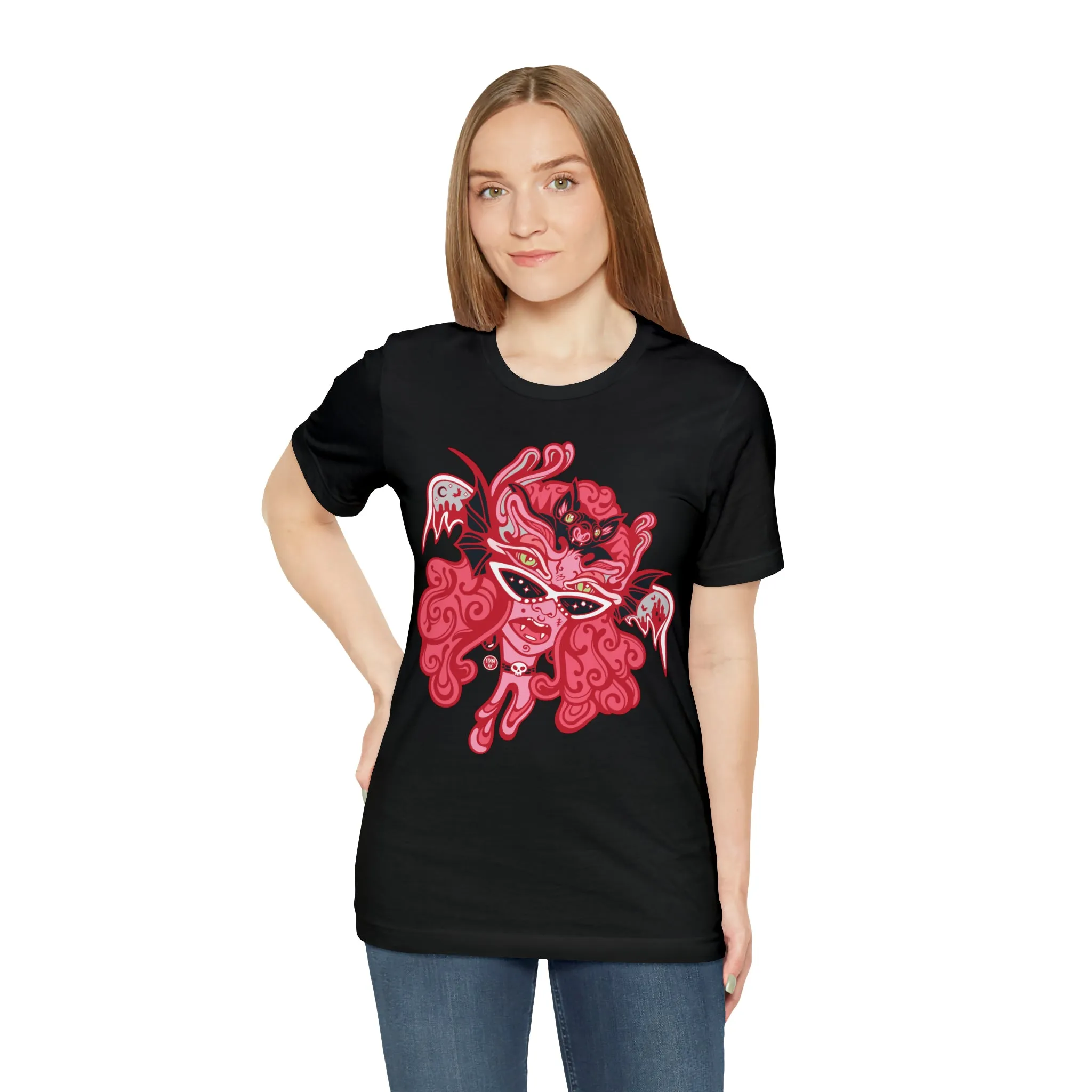 Blood Bae (RED) by Chaya Av Unisex Short Sleeve T-Shirt DTG (16 Colors Available)