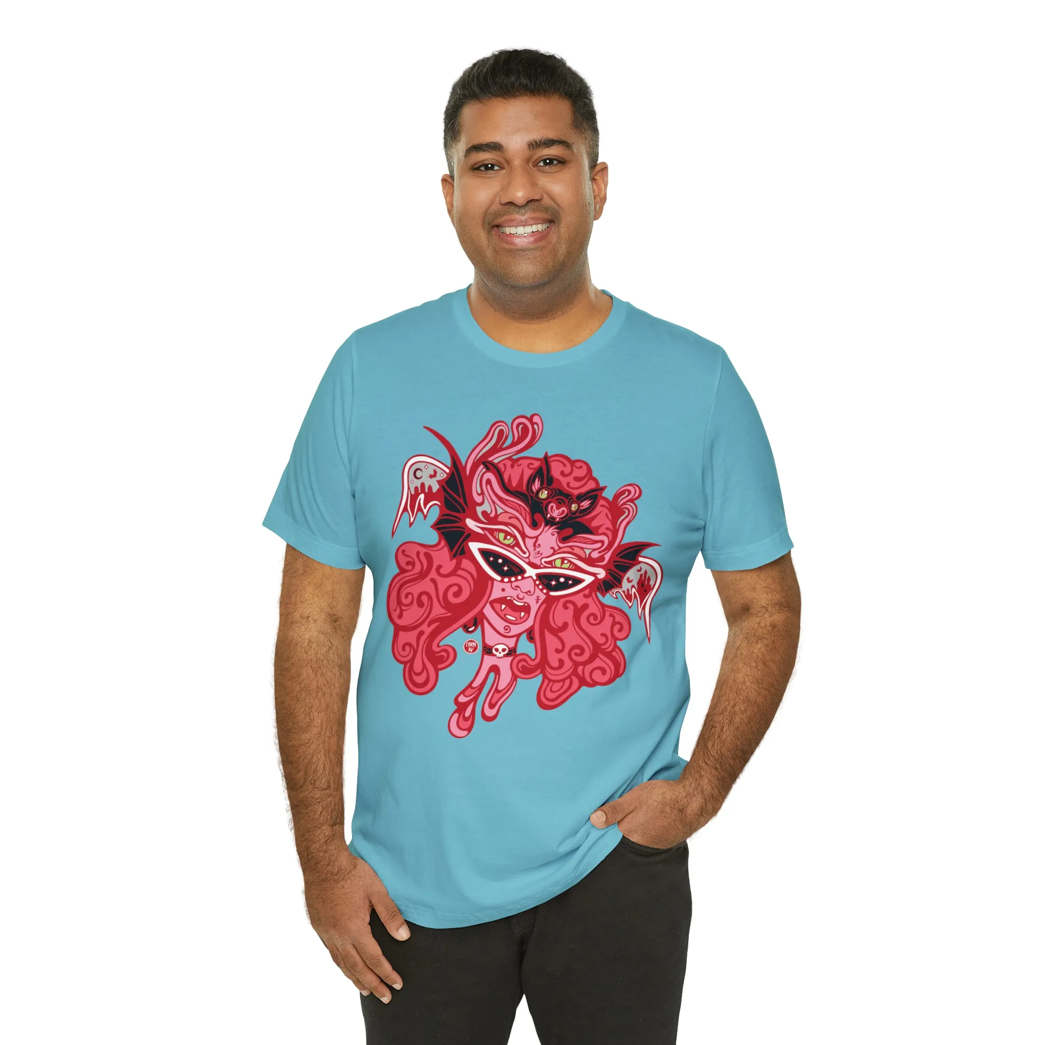 Blood Bae (RED) by Chaya Av Unisex Short Sleeve T-Shirt DTG (16 Colors Available)