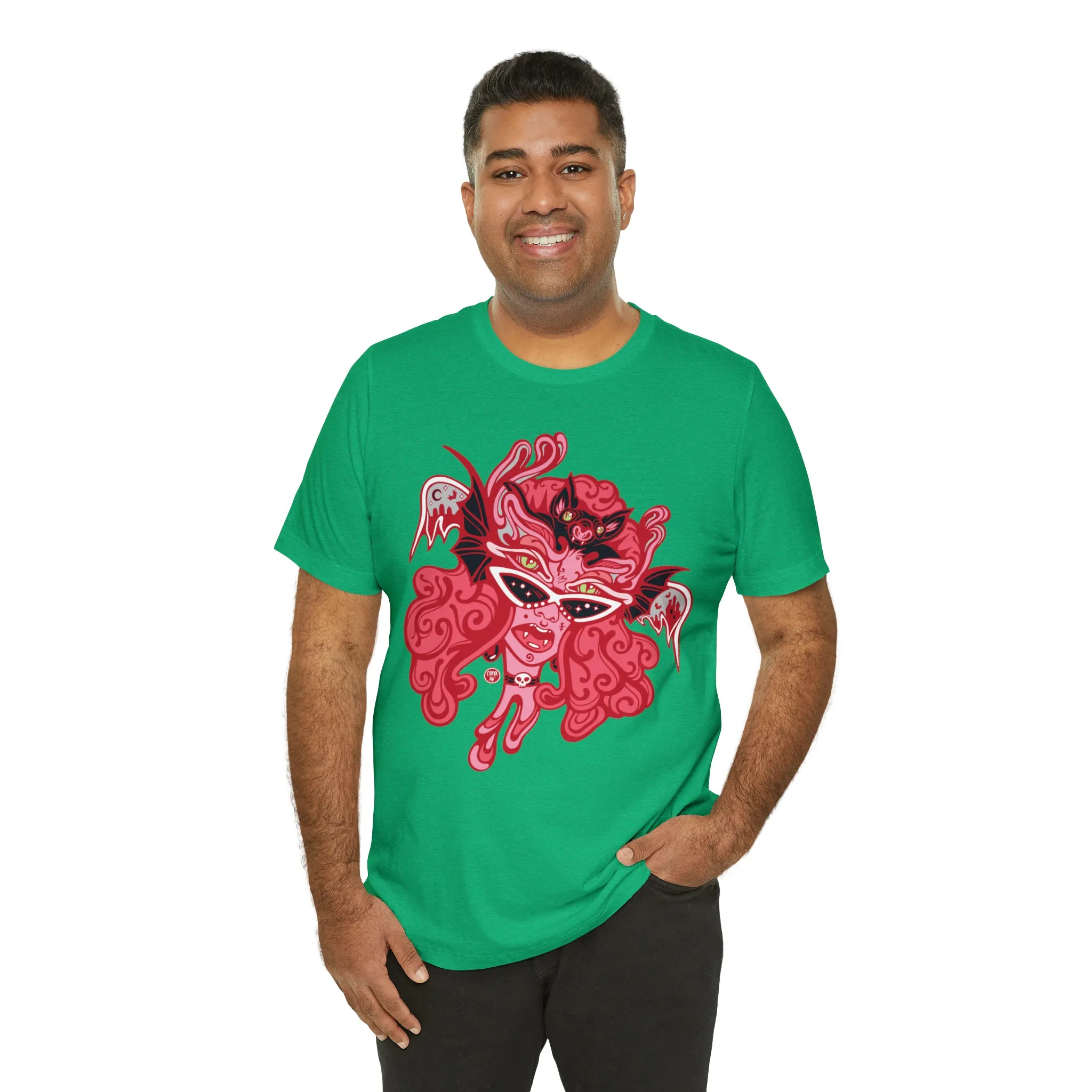 Blood Bae (RED) by Chaya Av Unisex Short Sleeve T-Shirt DTG (16 Colors Available)