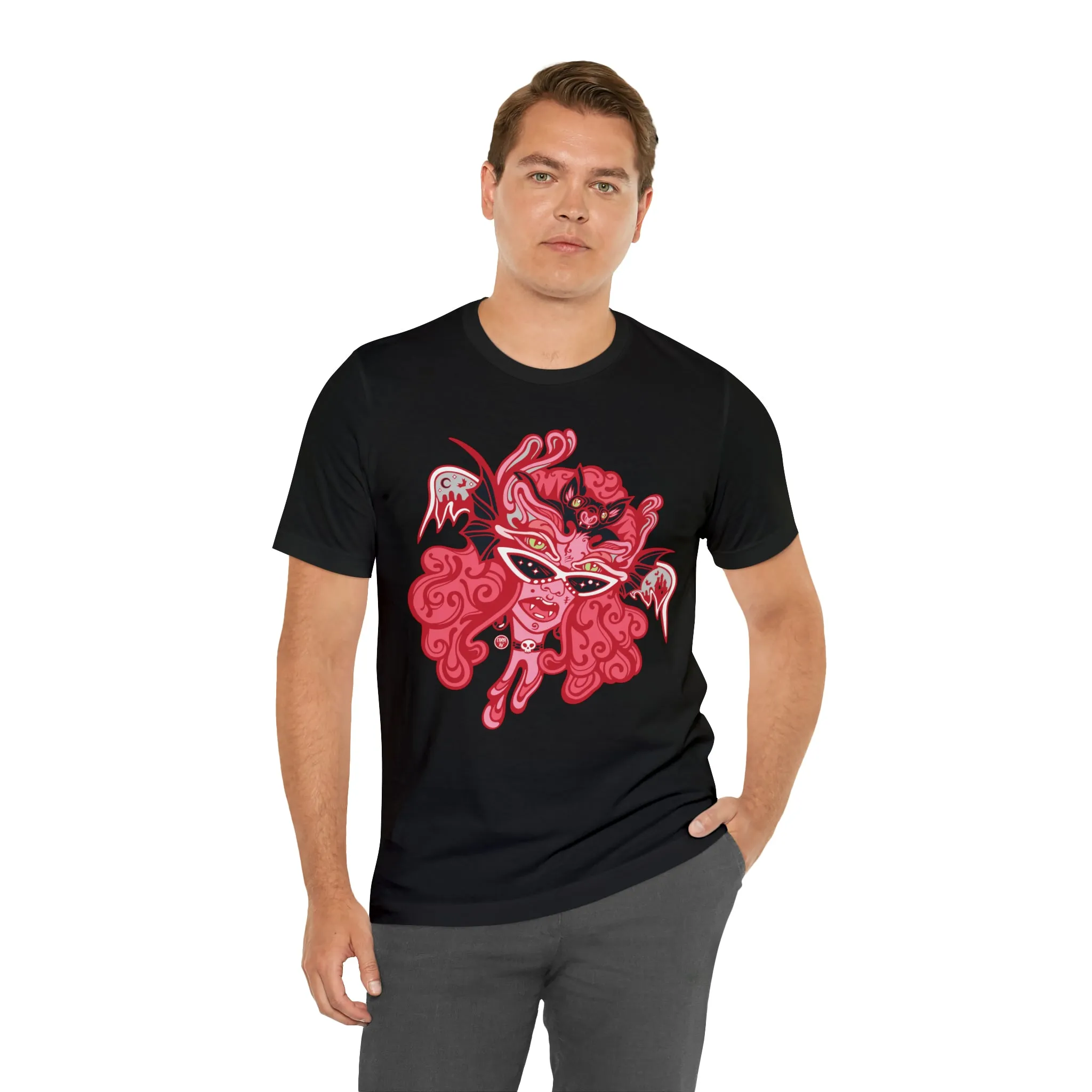 Blood Bae (RED) by Chaya Av Unisex Short Sleeve T-Shirt DTG (16 Colors Available)