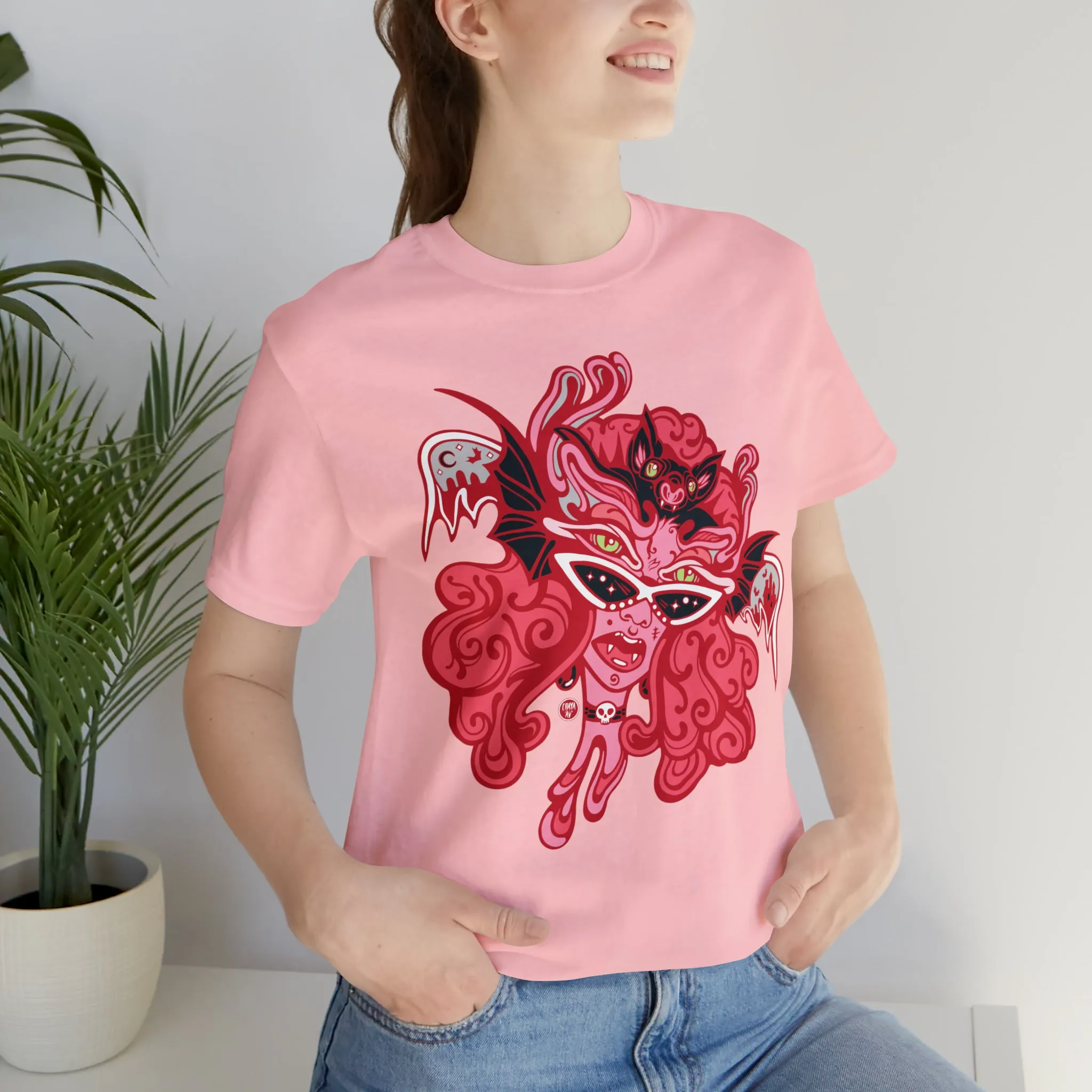 Blood Bae (RED) by Chaya Av Unisex Short Sleeve T-Shirt DTG (16 Colors Available)