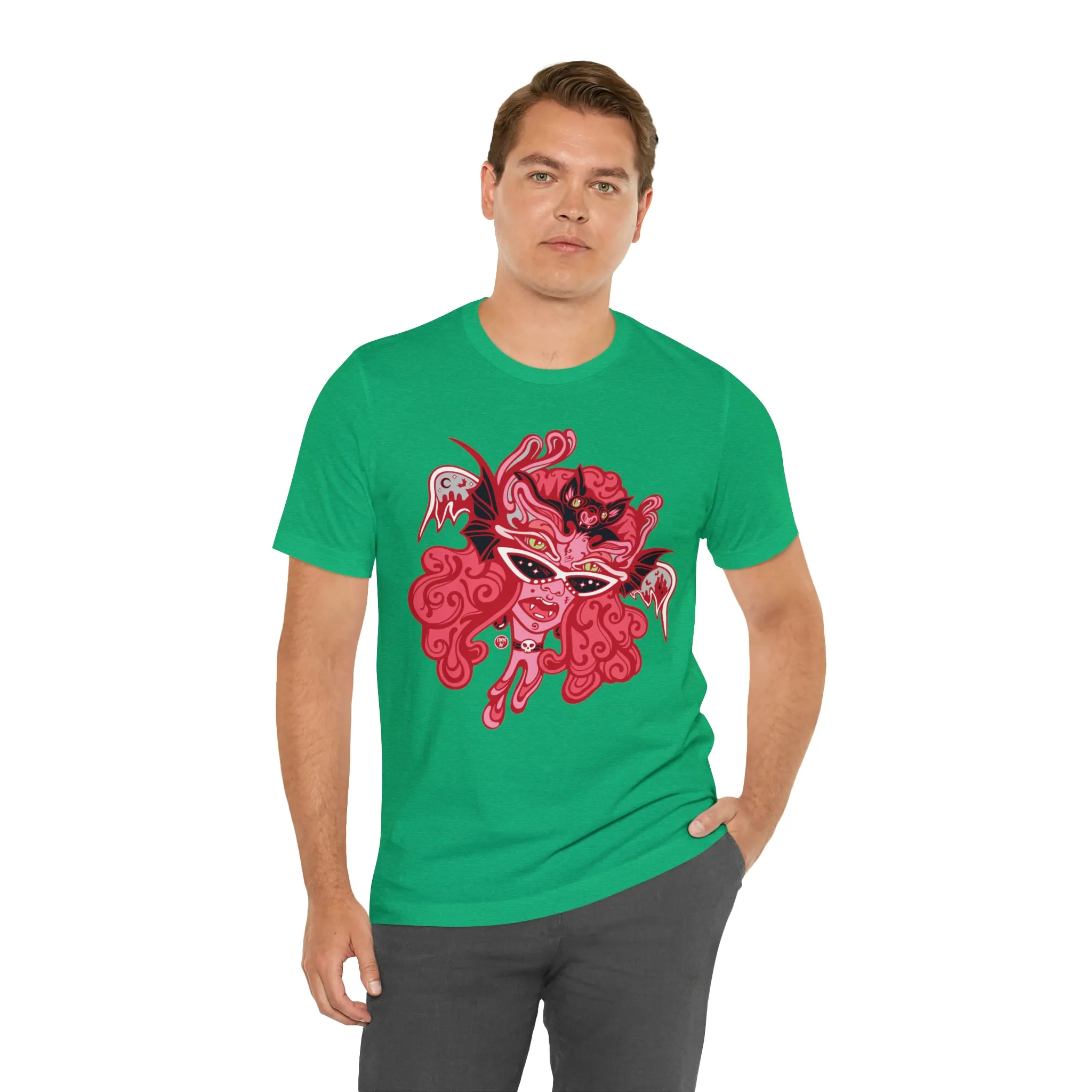 Blood Bae (RED) by Chaya Av Unisex Short Sleeve T-Shirt DTG (16 Colors Available)