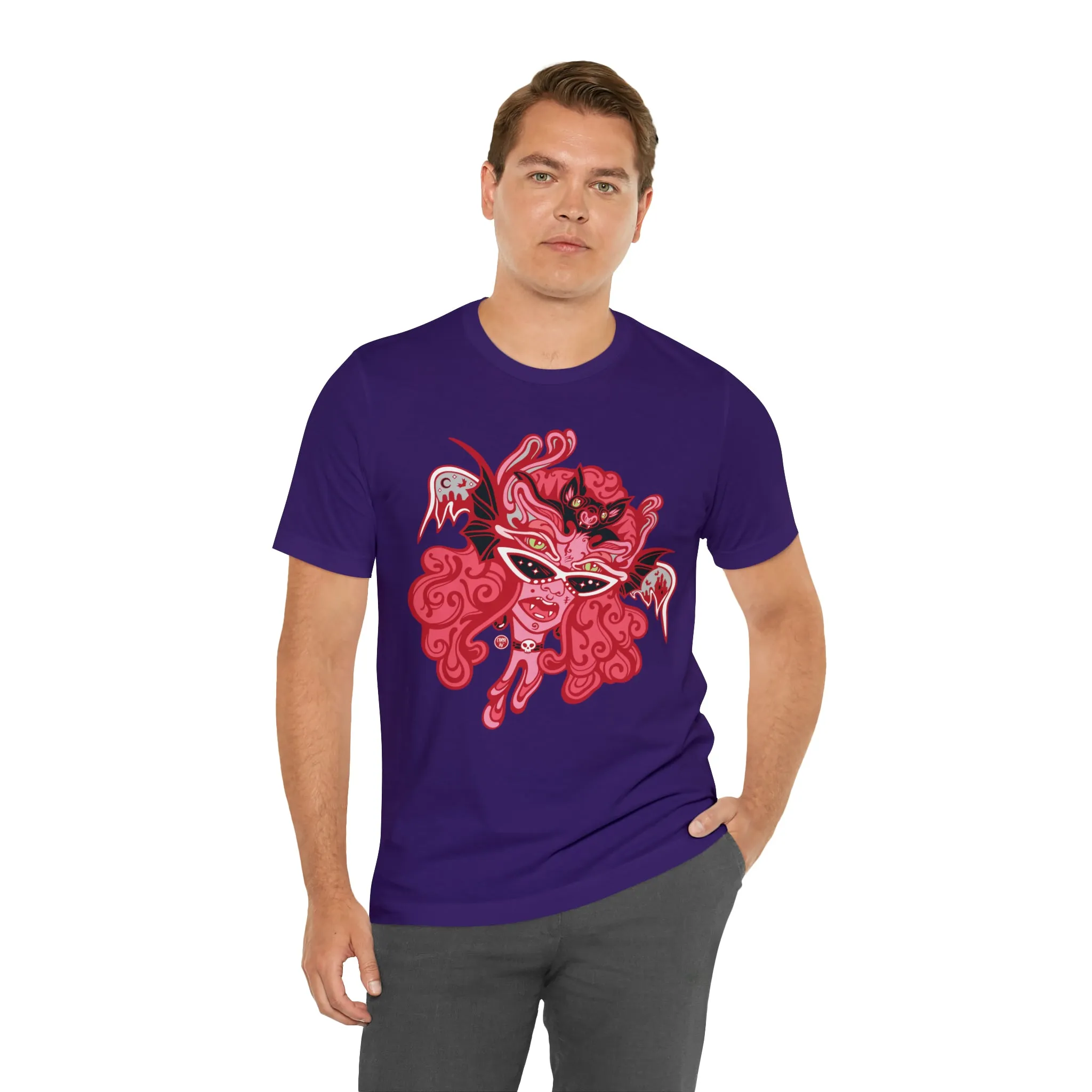 Blood Bae (RED) by Chaya Av Unisex Short Sleeve T-Shirt DTG (16 Colors Available)