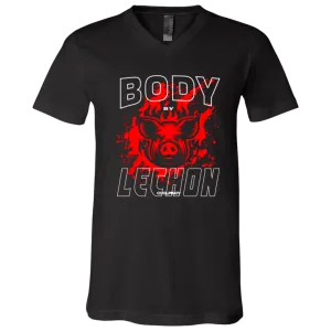 Body By Lechon Unisex Jersey V-Neck T-Shirt