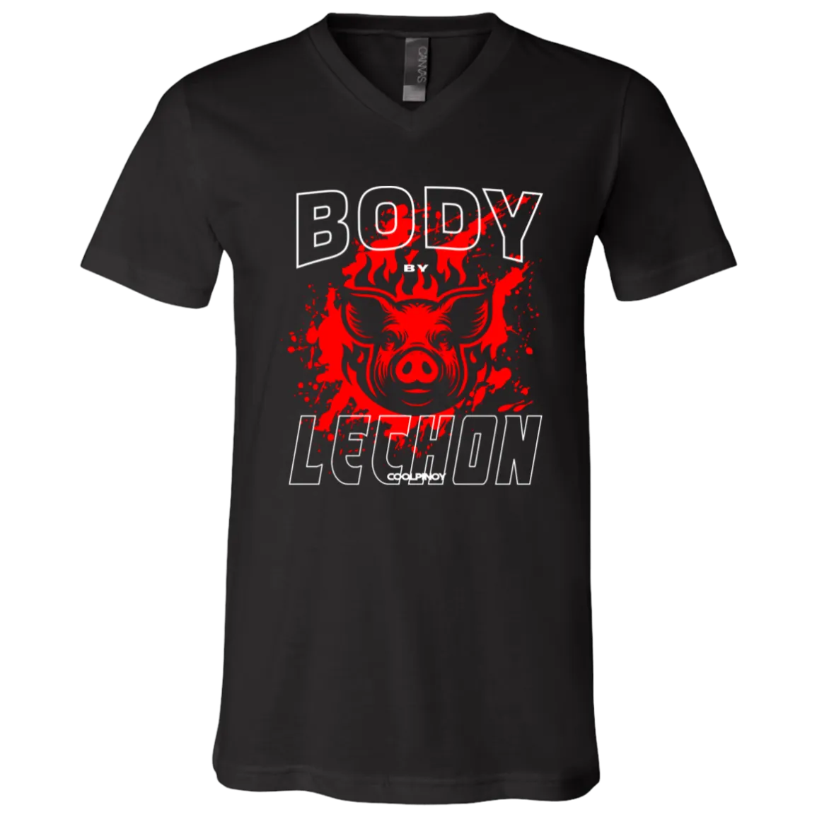 Body By Lechon Unisex Jersey V-Neck T-Shirt