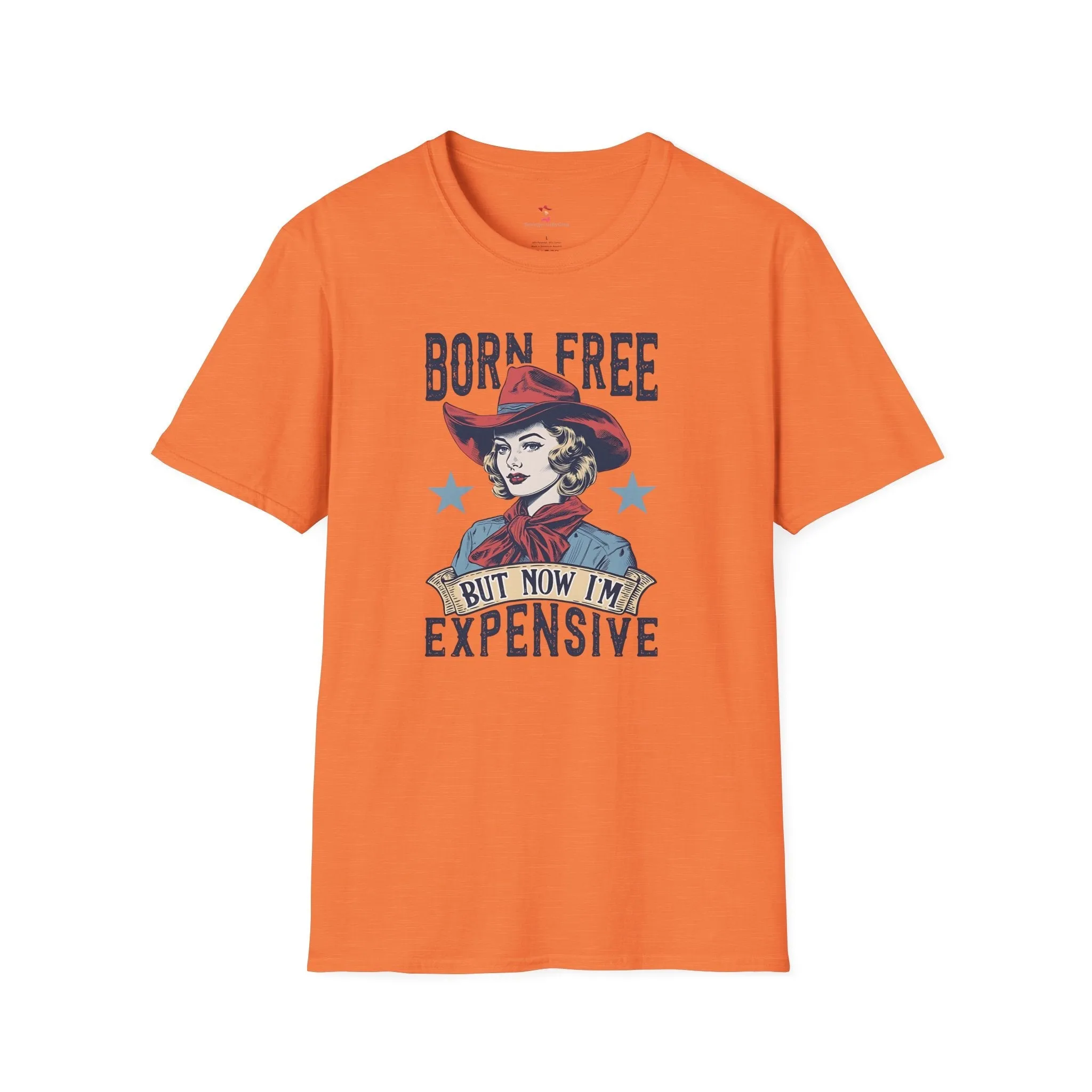 Born Free Tee, Cowgirl Tee, 4th of July, Softstyle T-Shirt