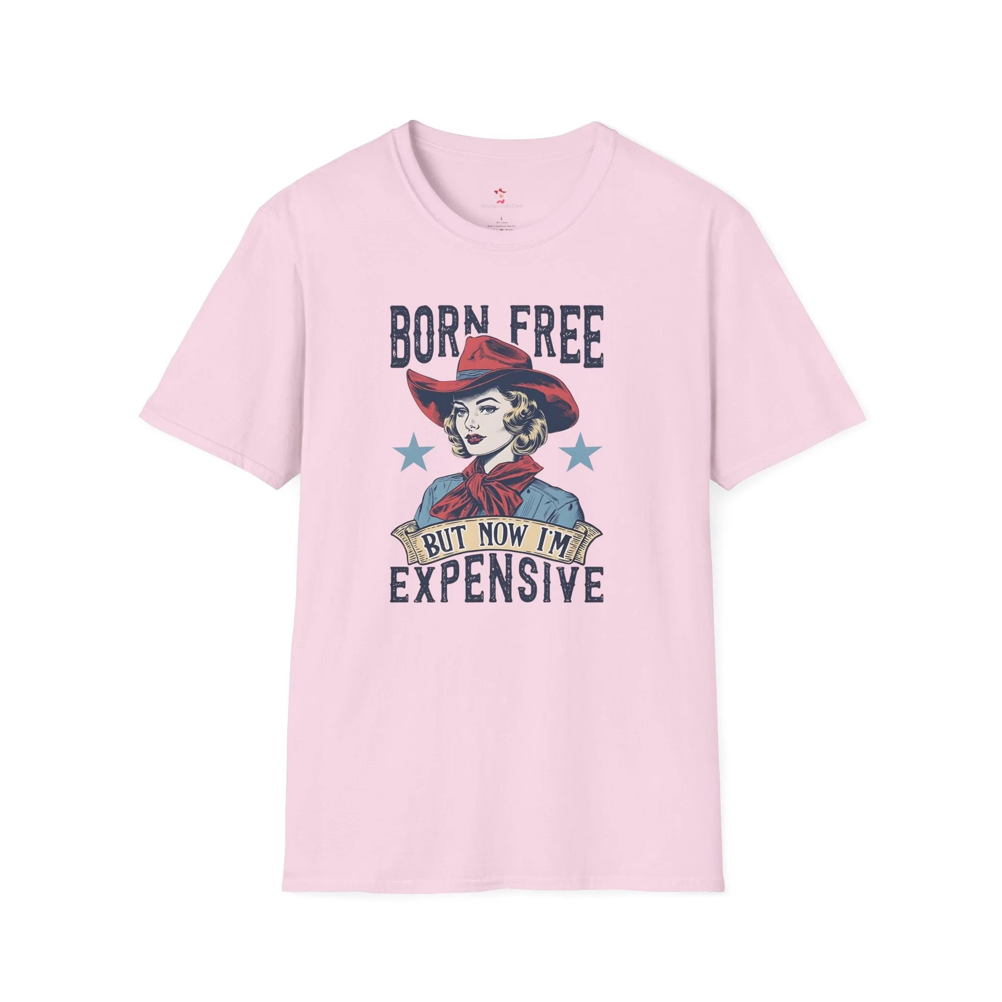 Born Free Tee, Cowgirl Tee, 4th of July, Softstyle T-Shirt