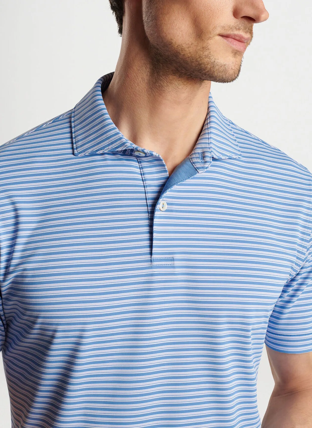 Bowen Performance Jersey Polo (Brook Blue)